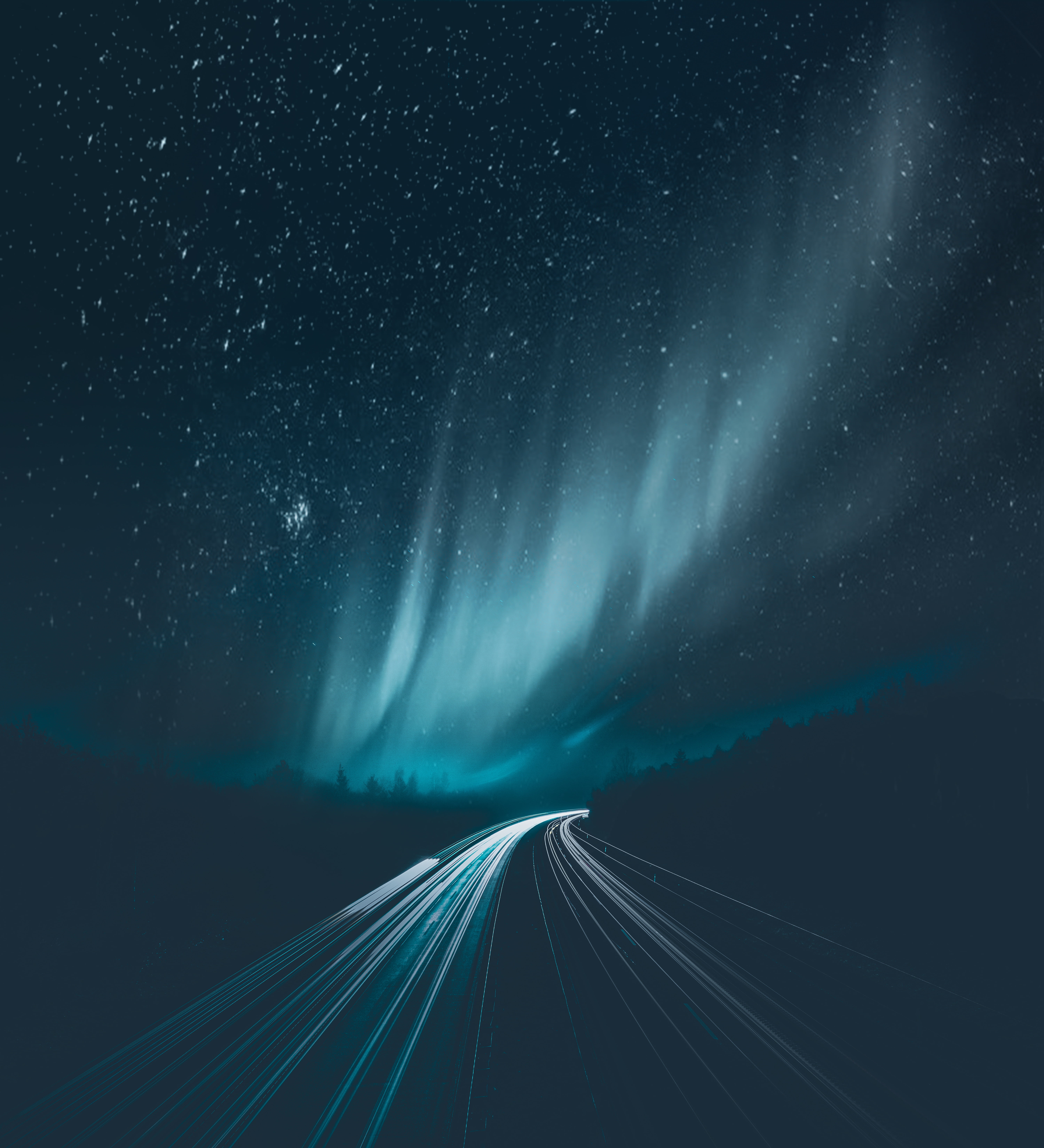 astronomy, illuminated, highway, long Exposure, direction, northern, lighting Equipment, abstract, transportation, space, speed, blue, no People, star - Space, Phone HD Wallpaper