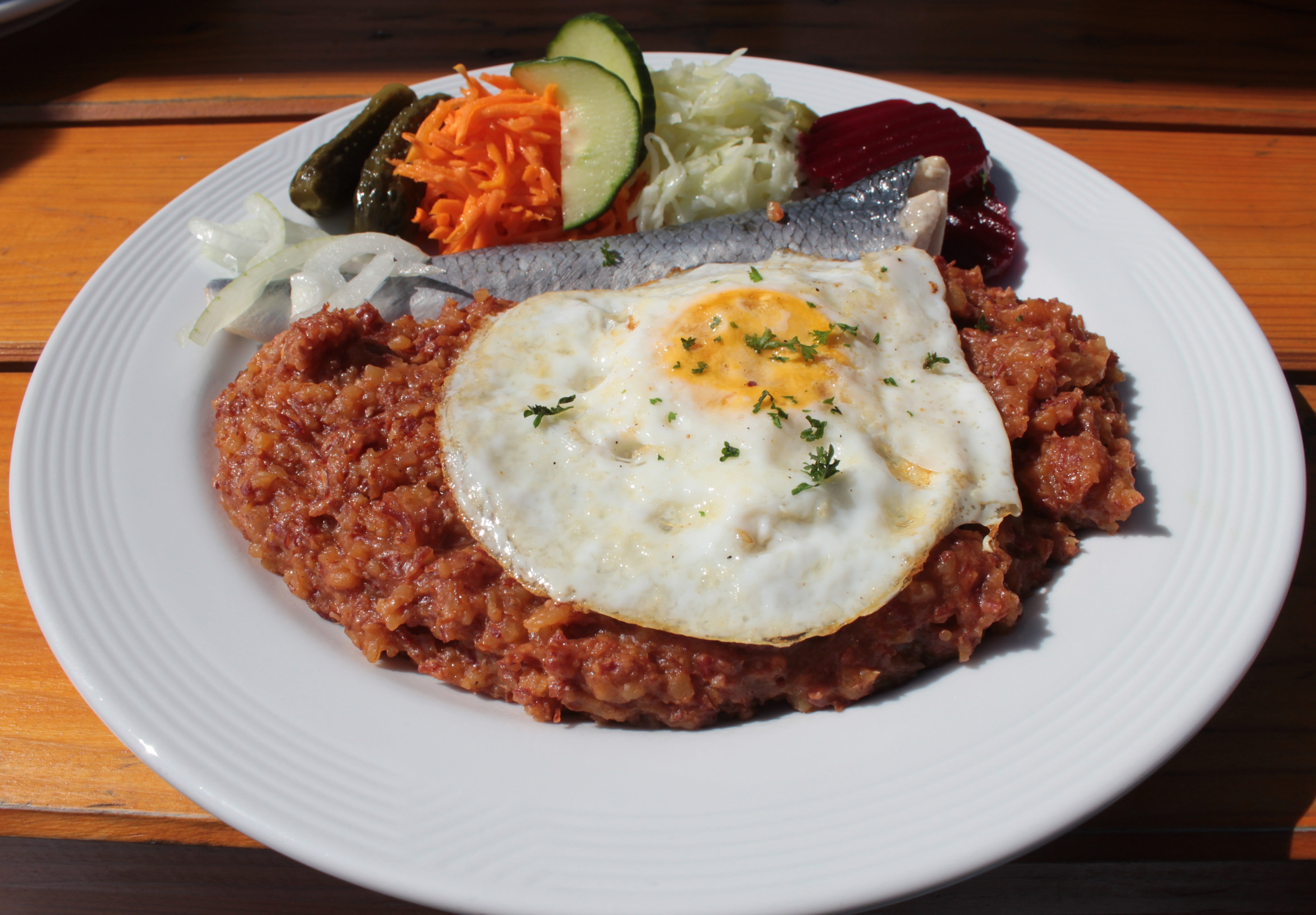 sunny, court, breakfast, 4K, Eat, egg, meal, side, crockery, gourmet, beef, cooked, close-up, temptation, north german cuisine, lunch, Labskaus, table, HD Wallpaper