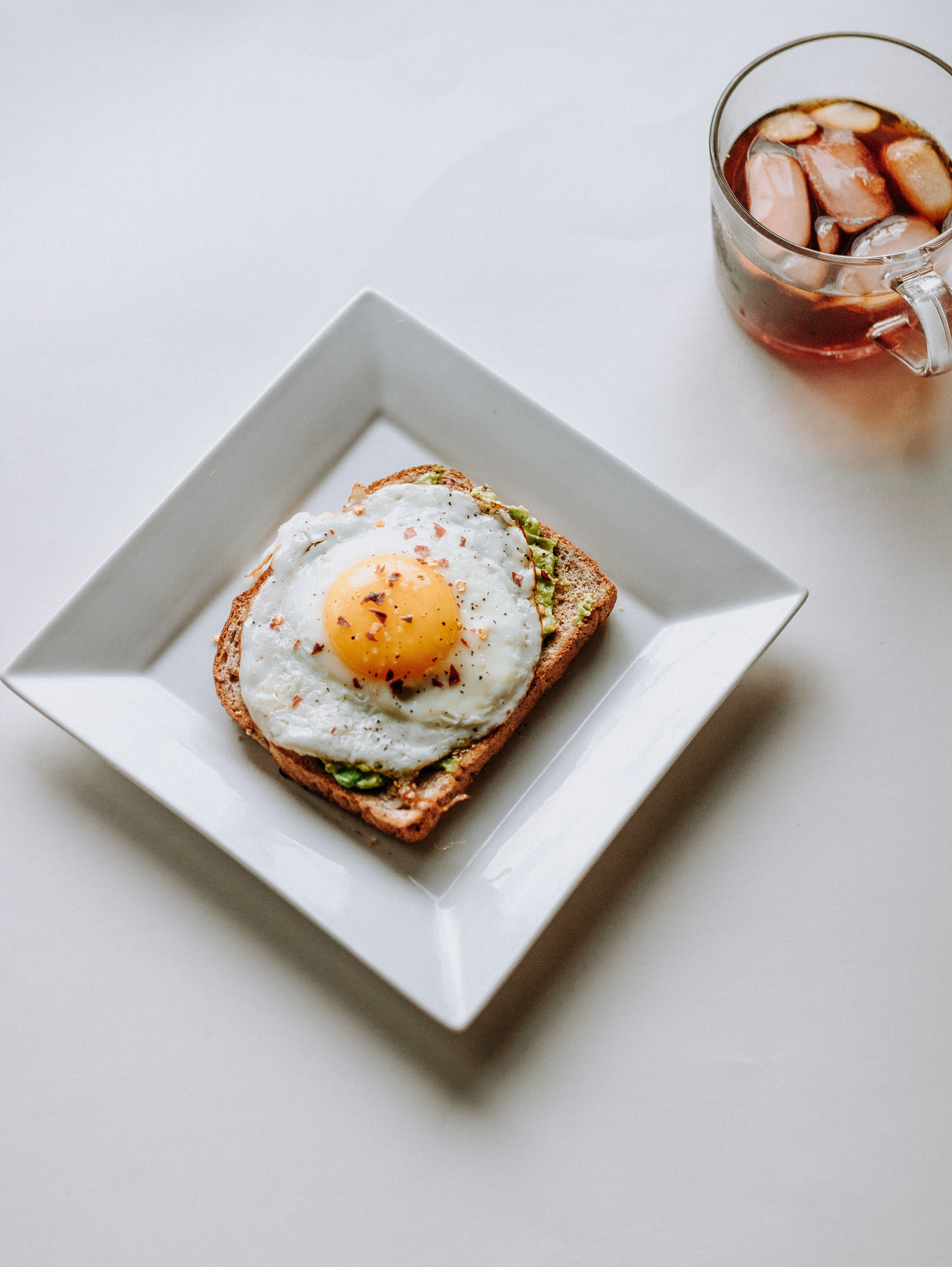 white, mug, indoors, sunny side up, still life, studio shot, summer, coffee, flatlay, glass, pour over, 4K, eat, wellbeing, breakfast, detail, food, table, Phone HD Wallpaper