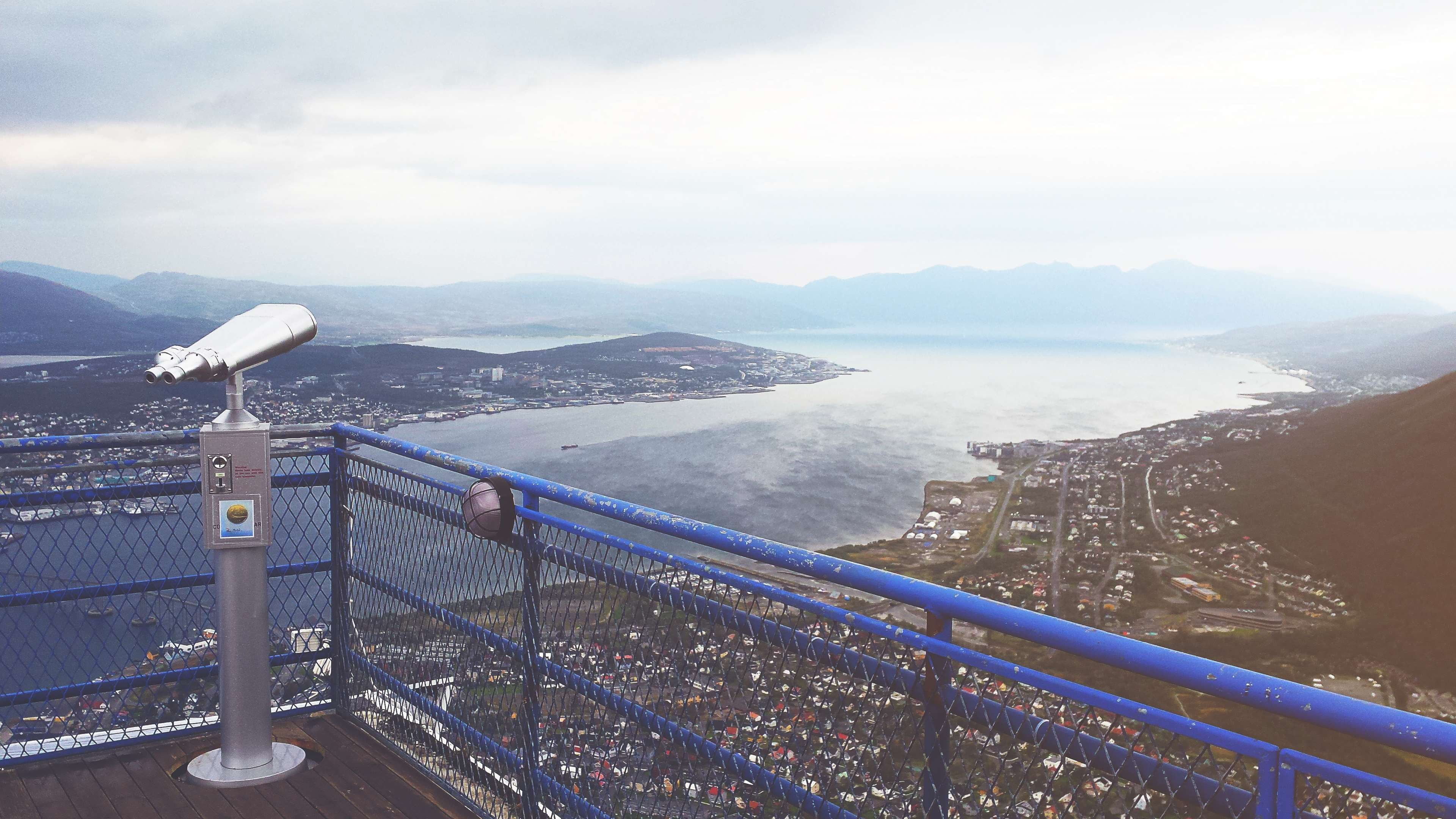nature, railing, no people, tourism, water, tromso, transportation, overcast, connection, sky, bridge - man made structure, outdoors, travel destinations, HD Wallpaper
