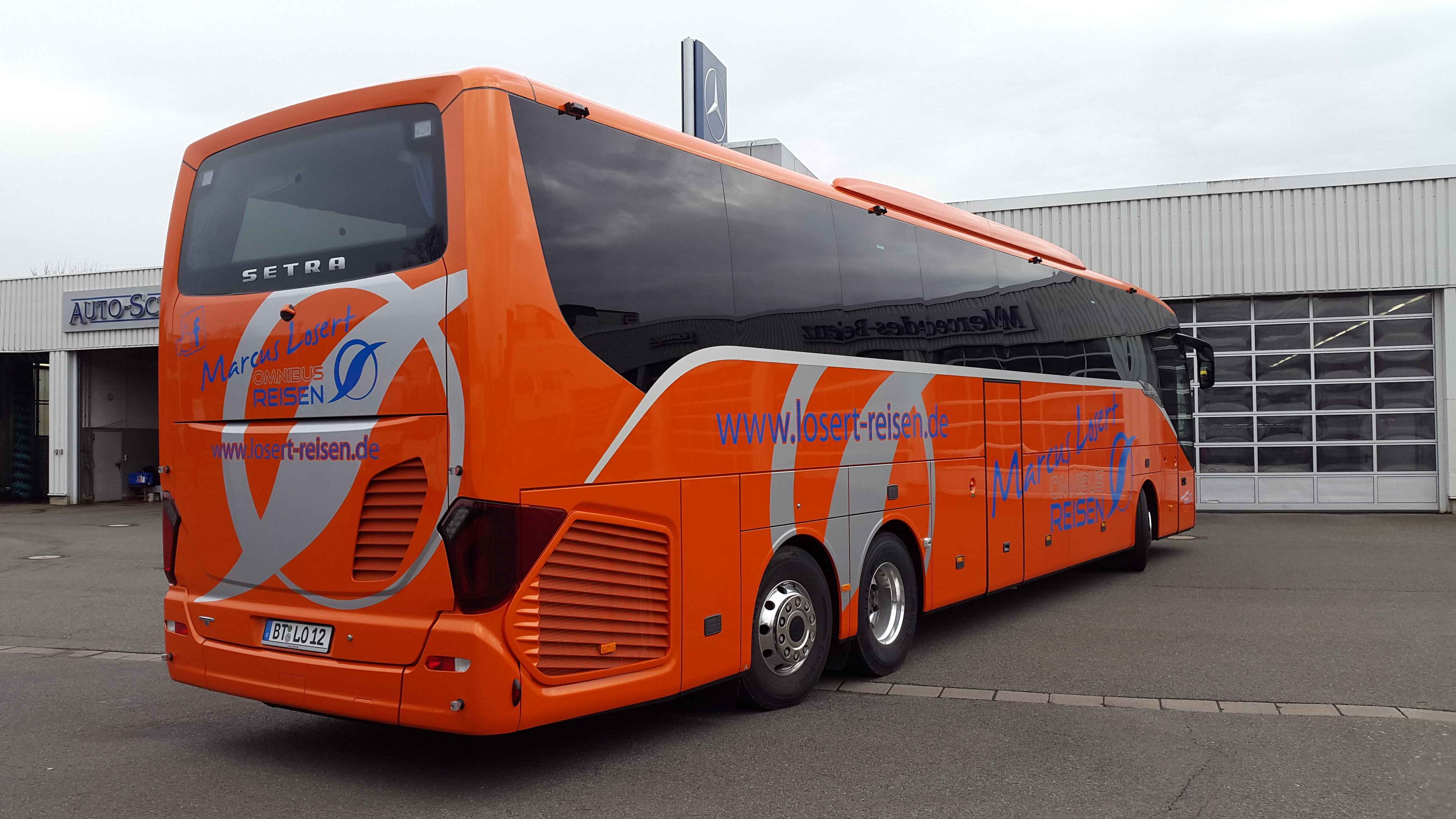 land vehicle, equipment, shipping, no people, car, stand, bus, road, travel, transportation, coach, sky, holiday, orange, luxury, industry, slide, clouds, HD Wallpaper