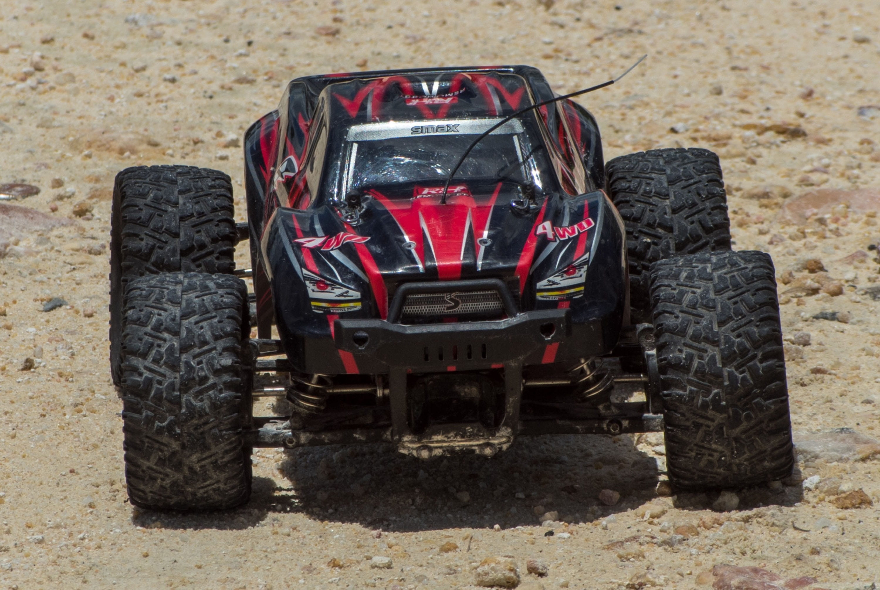 vehicle, day, transportation, rc, gravel, mode of transportation, monster truck, land vehicle, tire, electric, remote controlled, land, stationary, bashing, HD Wallpaper
