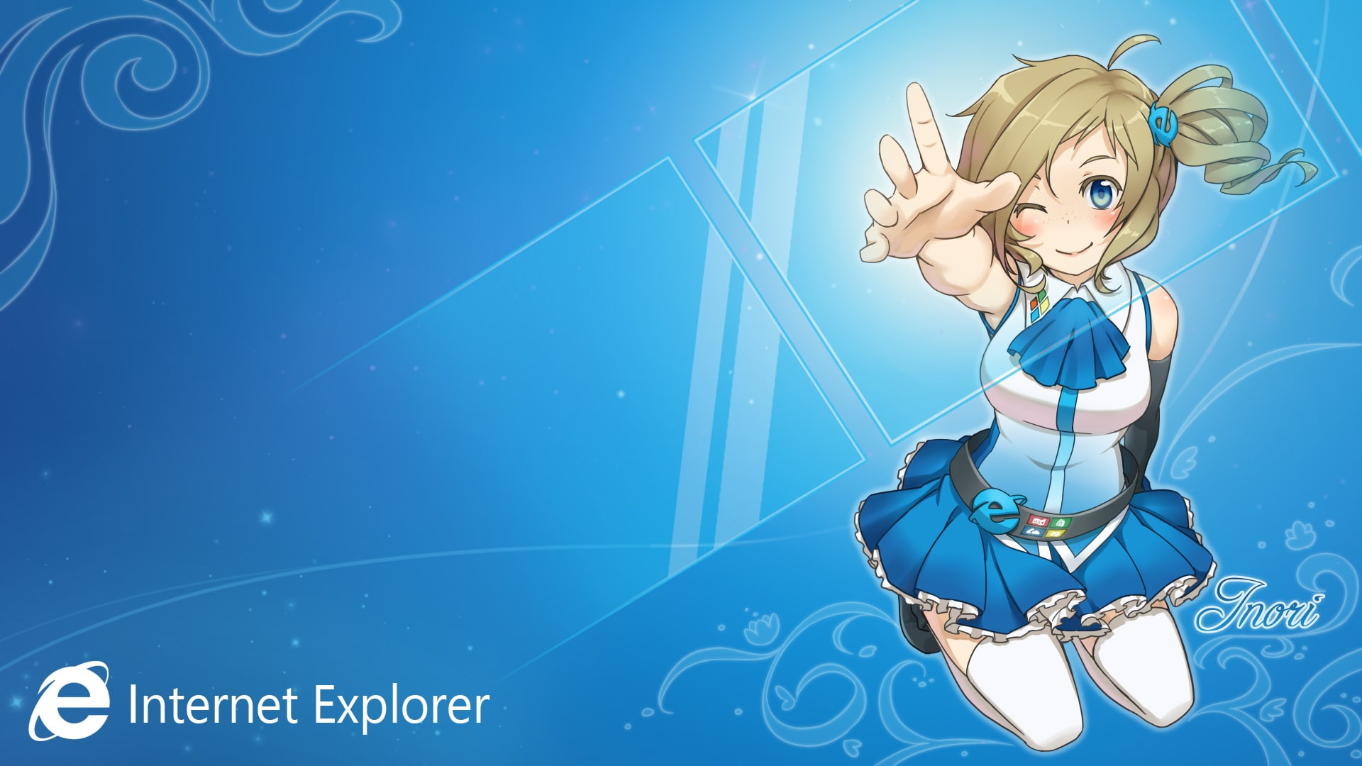 Aizawa Inori, Internet Explorer, 1080P, HD Wallpaper