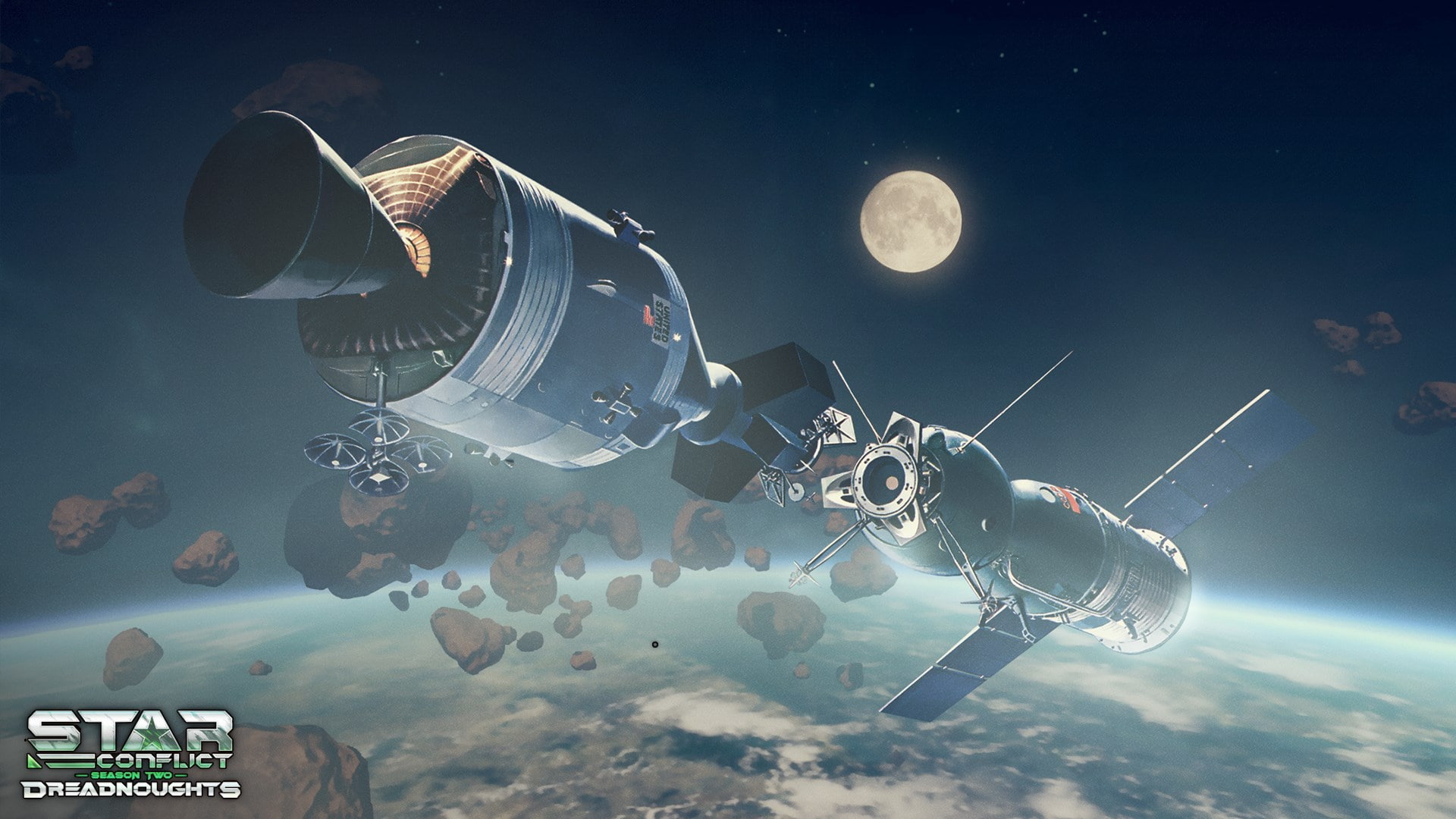 global communications, wireless technology, sky, 1080P, technology, space, night, orbiting, moon, security, connection, science, data, computer network, HD Wallpaper