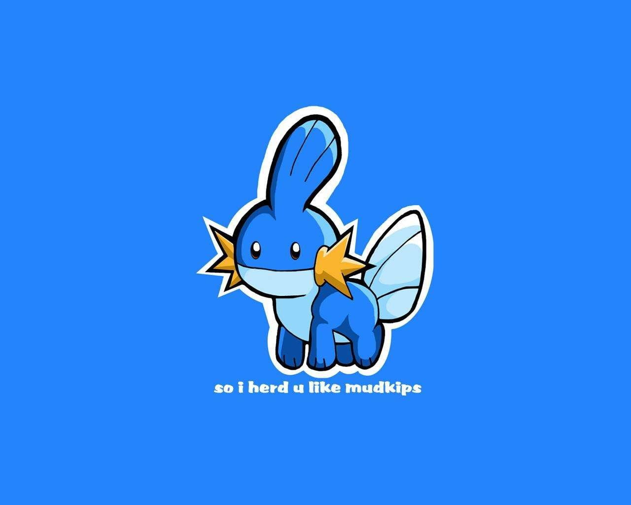 copy space, cartoon, blue, single object, Pokémon, shape, Mudkip, studio shot, humor, turquoise colored, animal wildlife, cut out, simple background, mammal, HD Wallpaper
