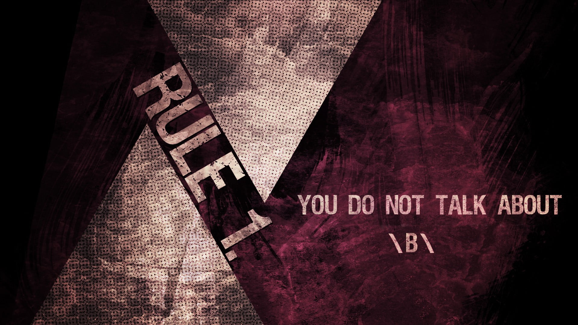 warning sign, text, indoors, close-up, textured, still life, safety, Fight Club, 4chan, sign, communication, architecture, red, western script, no people, HD Wallpaper