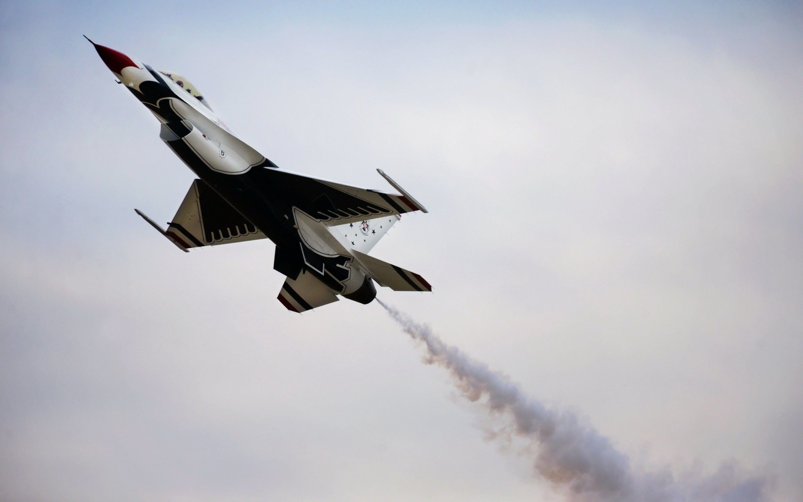 Smoke, 2K, Aircraft, Sky, Thunderbird, HD Wallpaper