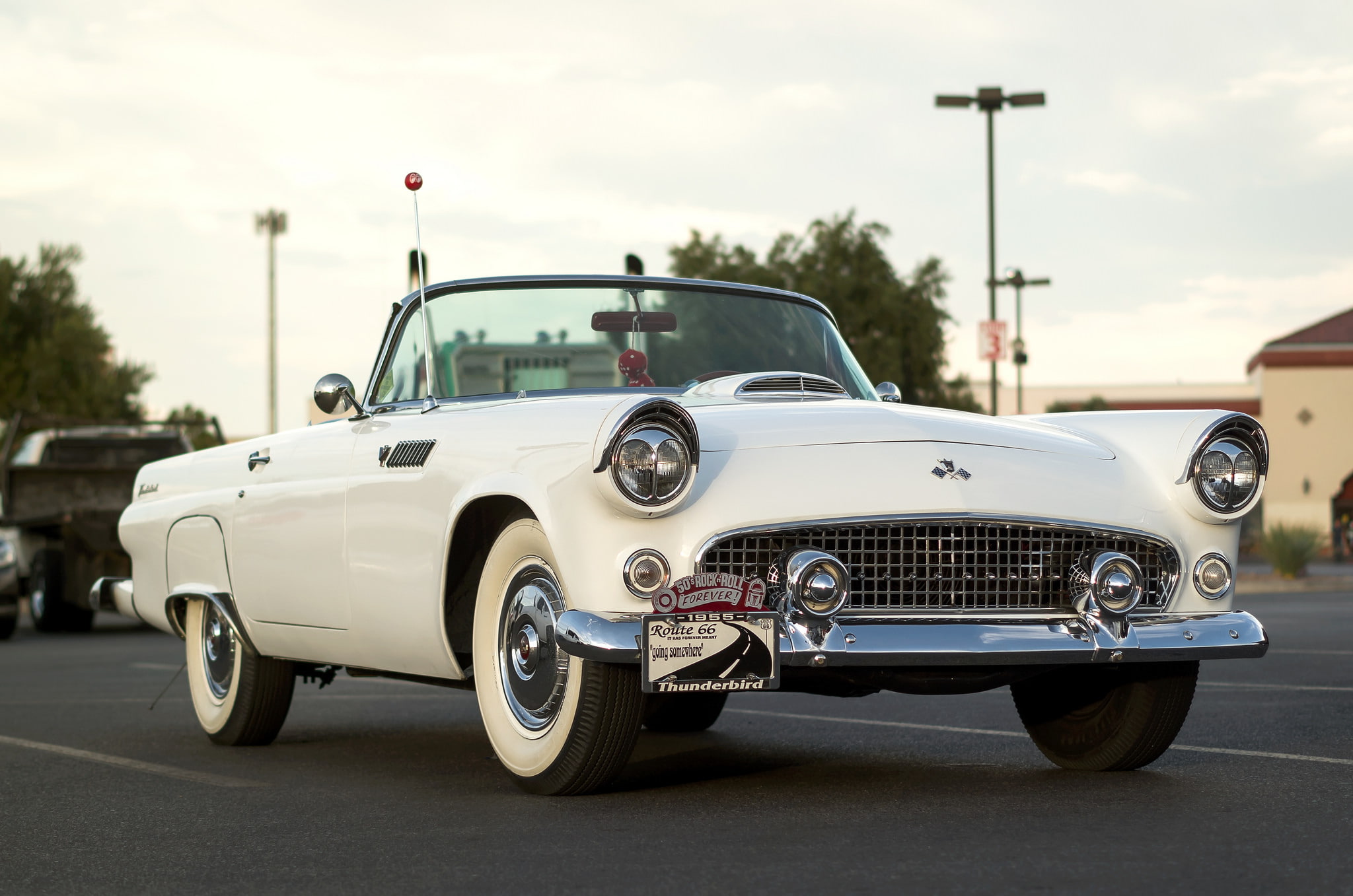 the front, T-Bird, 1080P, 1955, Ford, Thunderbird, HD Wallpaper