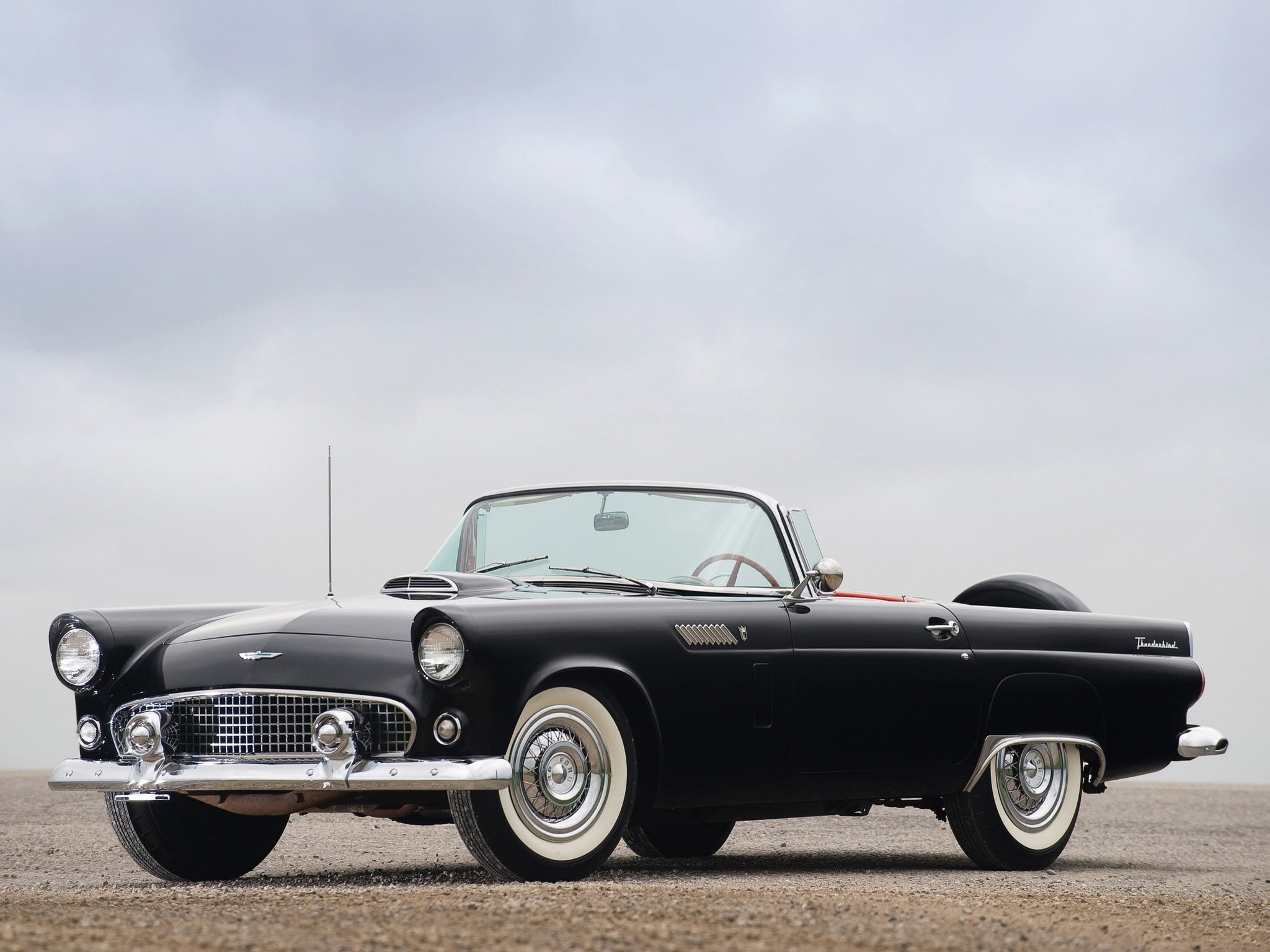 Thunderbird, 1080P, Black, Ford, HD Wallpaper