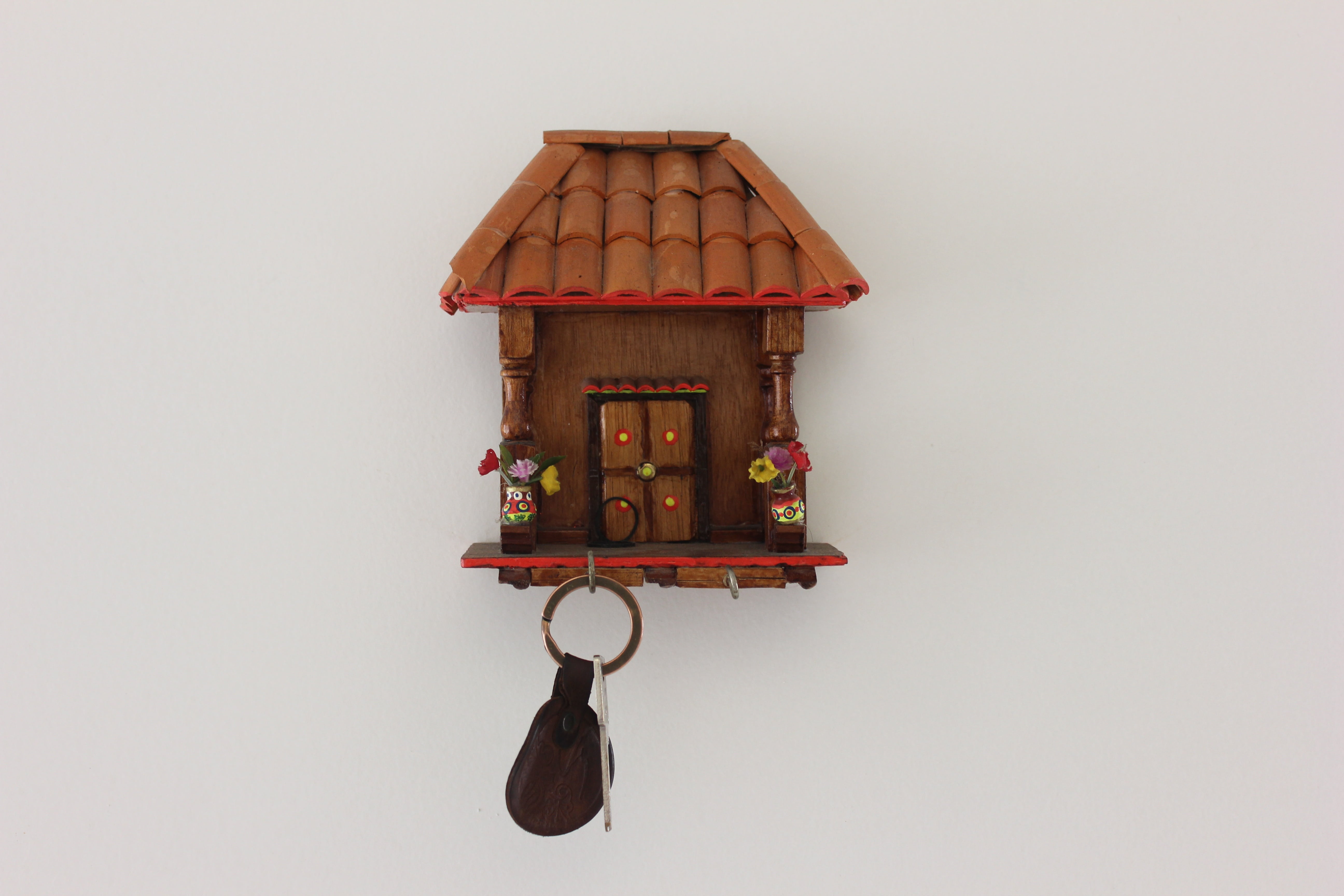 white background, pattern, indoors, art and craft, food and drink, still life, small, architecture, single object, house, keychain, no people, wood - material, HD Wallpaper
