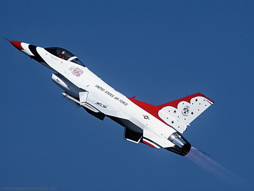 hd, Thunderbird, F16, f, art, aircraft, Cool, military, 480P, HD Wallpaper