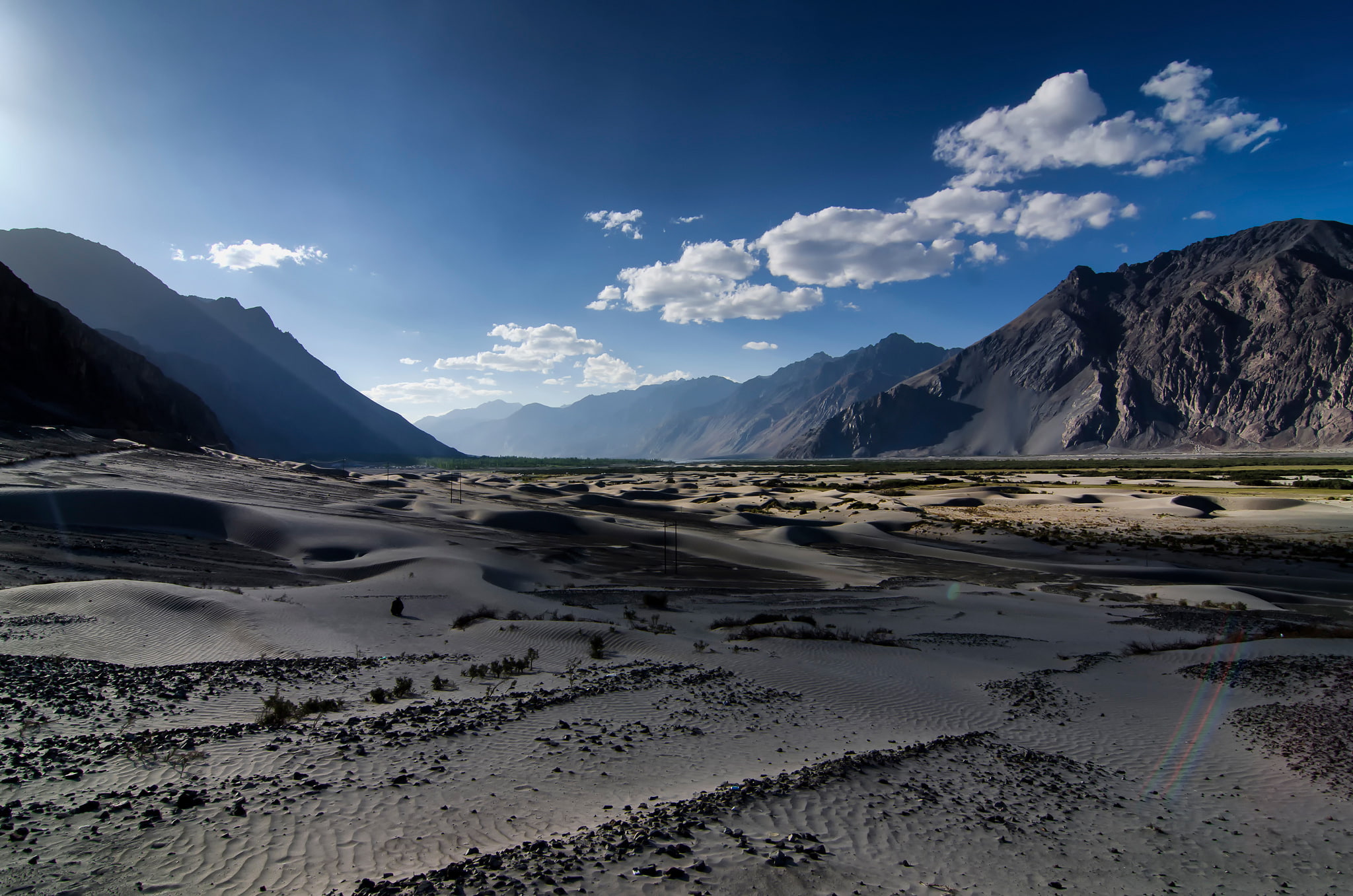 sand, Nubra Valley, mountains, dunes, 1080P, HD Wallpaper