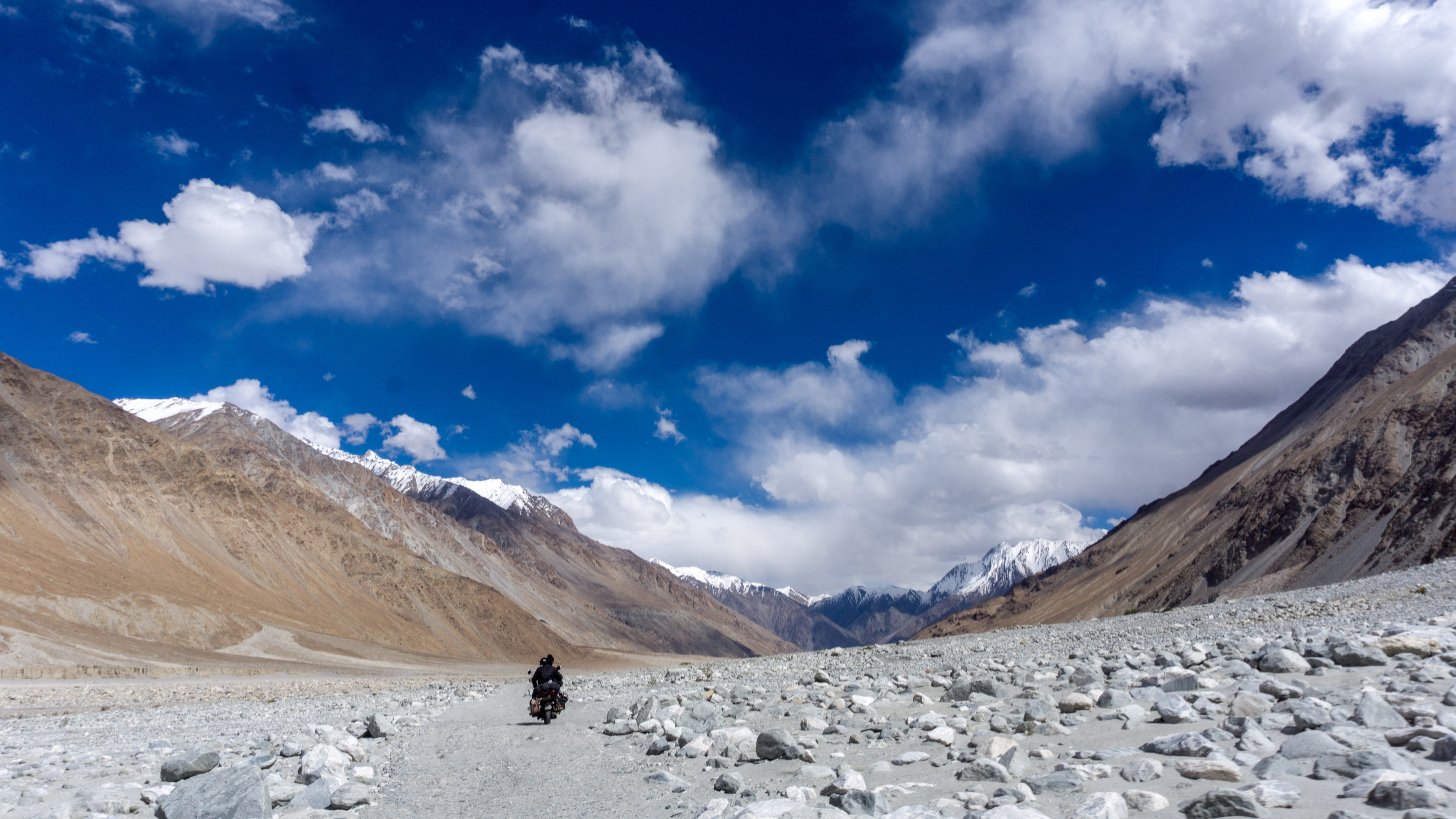 trips, hunder, cloud - sky, mountains, blue, day, nature, mountain range, beauty in nature, nubra valley, scenics - nature, sky, mountain, winter, travel, HD Wallpaper