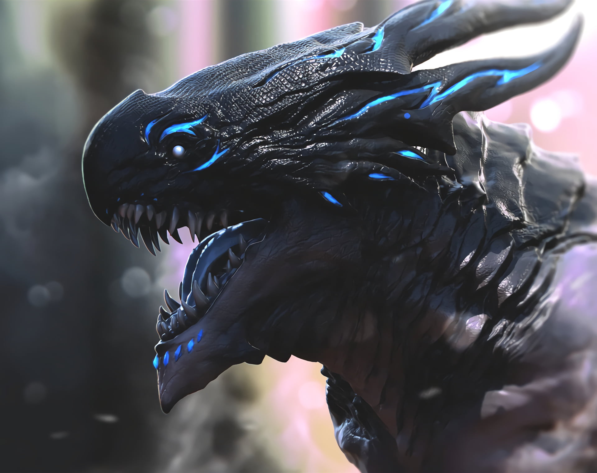 representation, focus on foreground, vertebrate, animals in the wild, mouth, sculpture, animal eye, outdoors, animal representation, Acnologia (Fairy Tail), HD Wallpaper