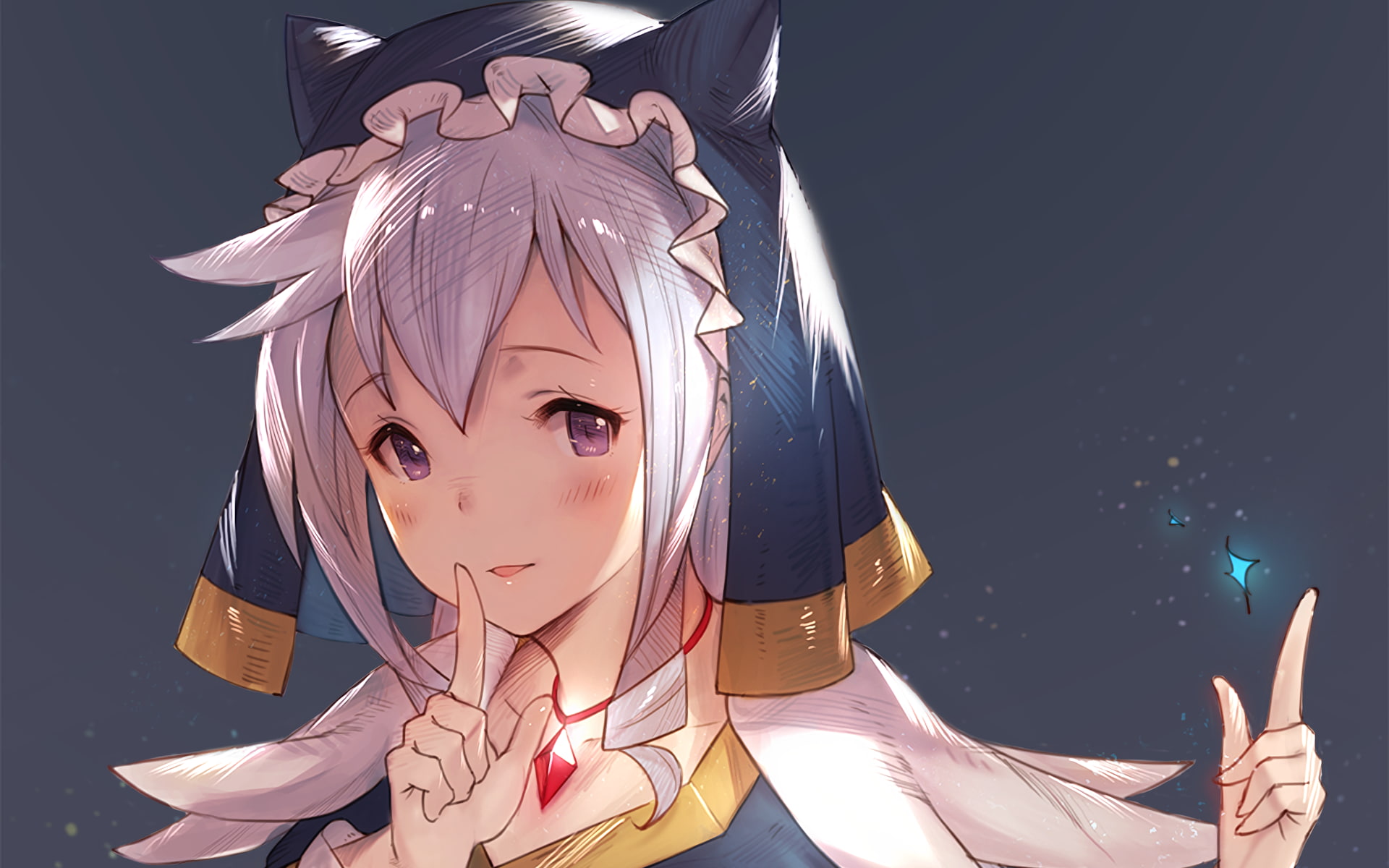 headshot, 1080P, women, human representation, portrait, real people, studio shot, representation, art and craft, clothing, anime girls, front view, Eris (KonoSuba), HD Wallpaper