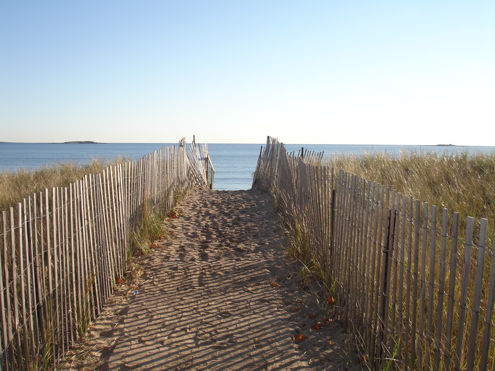 1080P, beauty in nature, nature, path, land, coast, no people, beach, horizon over water, sand, horizon, wooden post, grass, direction, footpath, scenics - nature, HD Wallpaper