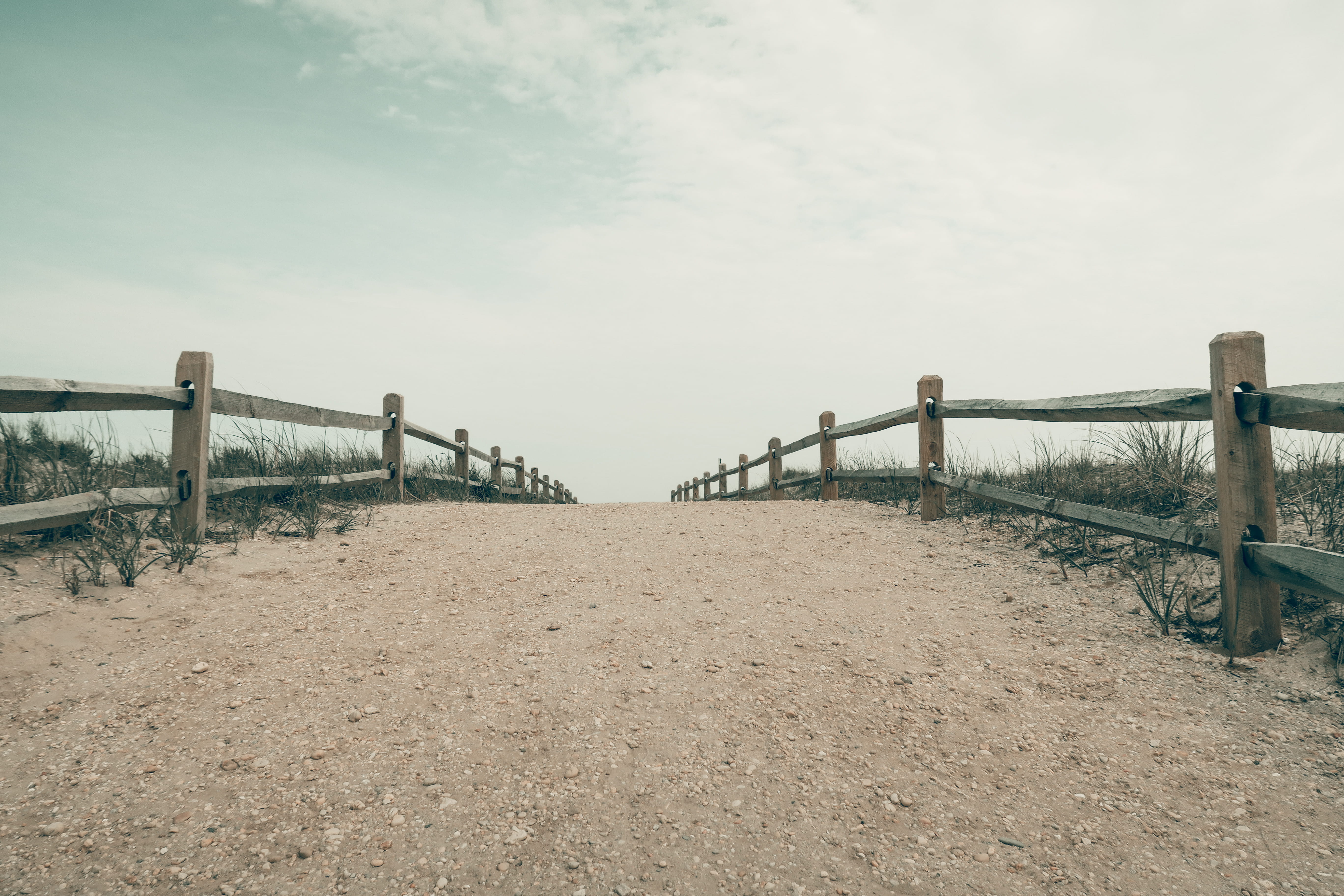 united states, diminishing perspective, built structure, fence, outdoors, tranquil scene, beach, bridge, footpath, ocean, dune, direction, scenics - nature, HD Wallpaper