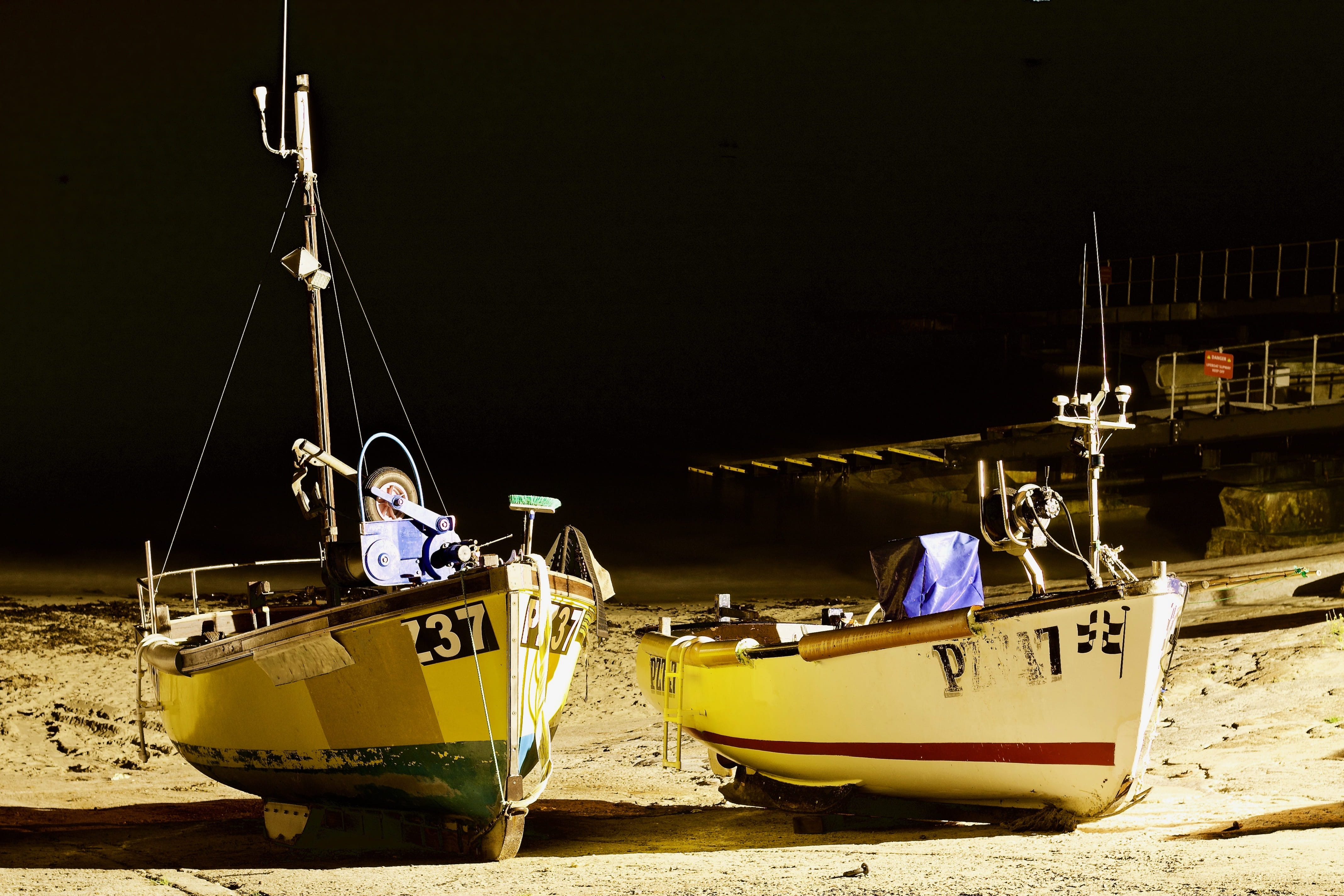 nautical vessel, mast, sennen, outdoors, nature, land, anchored, harbour, waterfront, night, coast, sky, 4K, pole, mode of transportation, no people, cornwall, HD Wallpaper