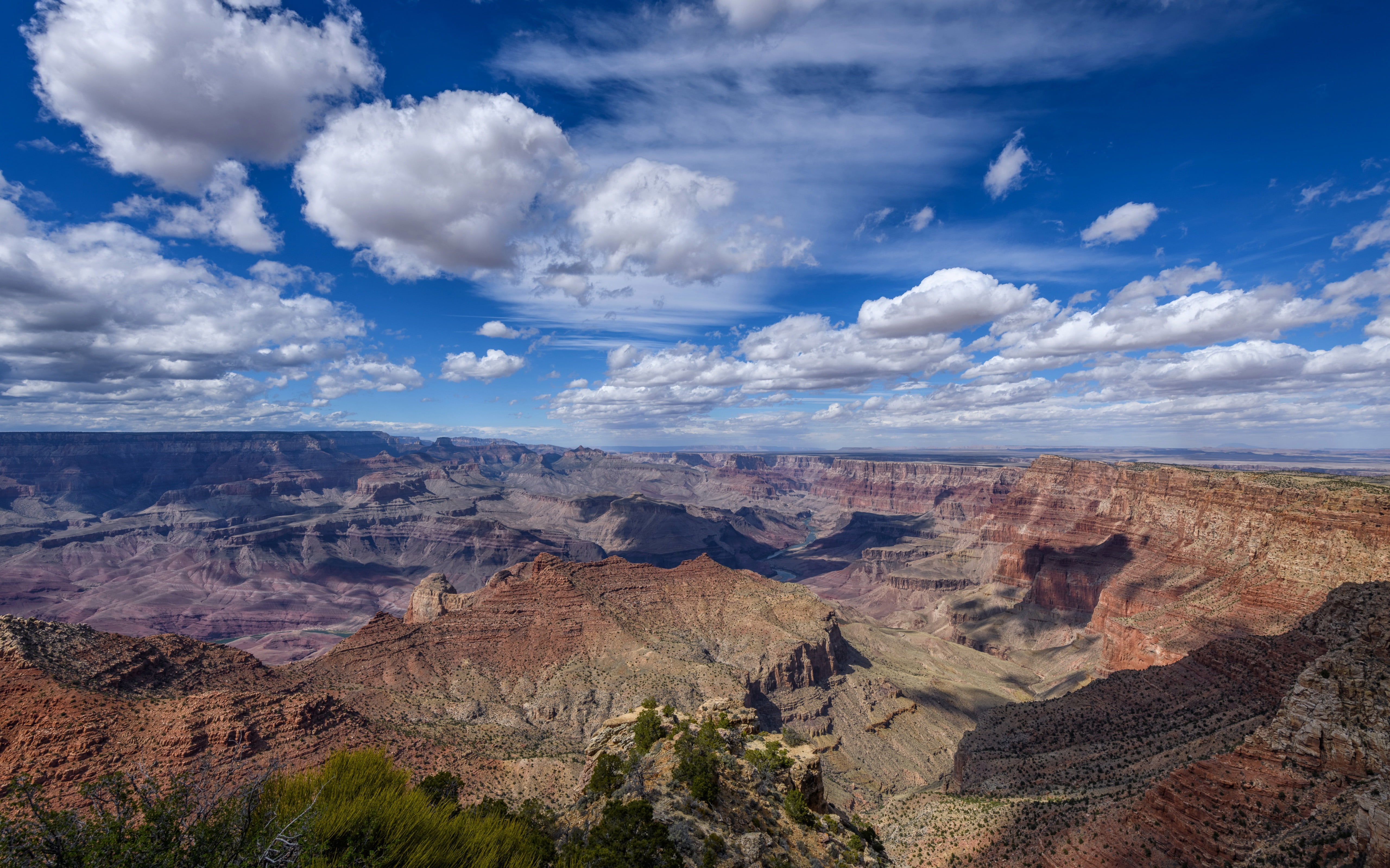 5K, The Grand Canyon, South Rome, USA, AZ, Navajo Point, HD Wallpaper
