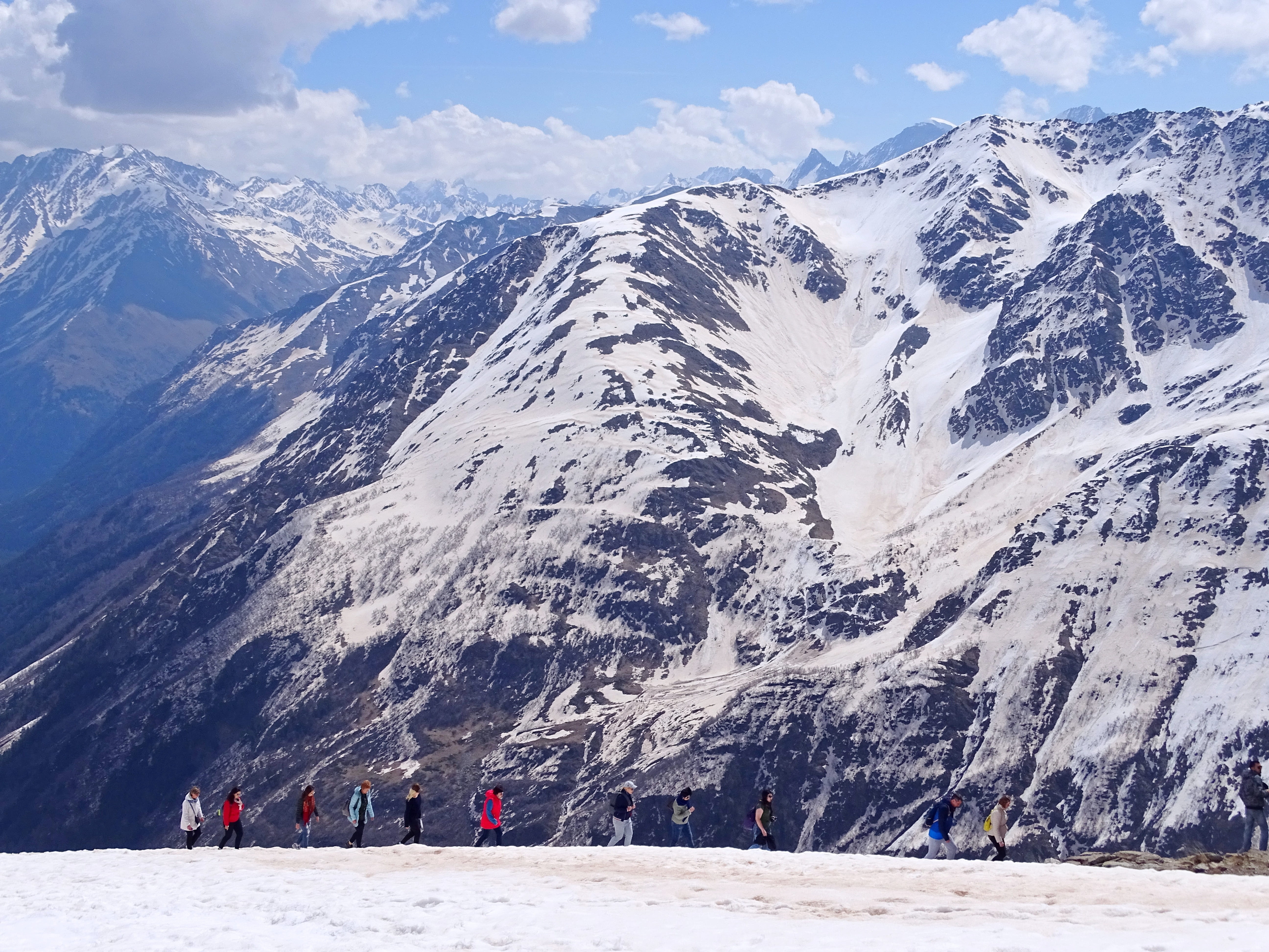 real people, beauty in nature, 5K, environment, lift, the caucasus, scenics - nature, cable car, leisure activity, rocks, cold temperature, non-urban scene, HD Wallpaper