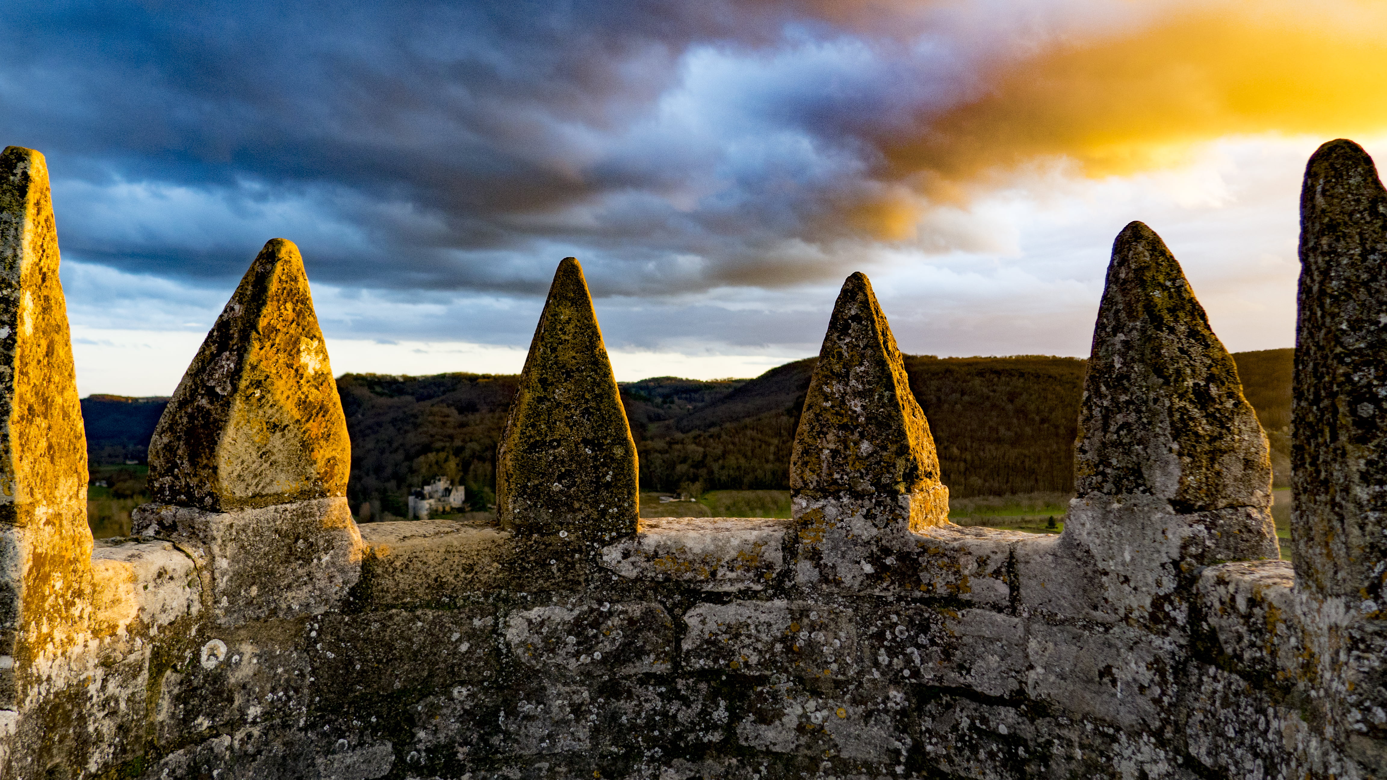 landscape, 4K, the past, environment, solid, nature, scenics - nature, ruined, castle, panoramic, archaeology, beauty in nature, history, architecture, HD Wallpaper