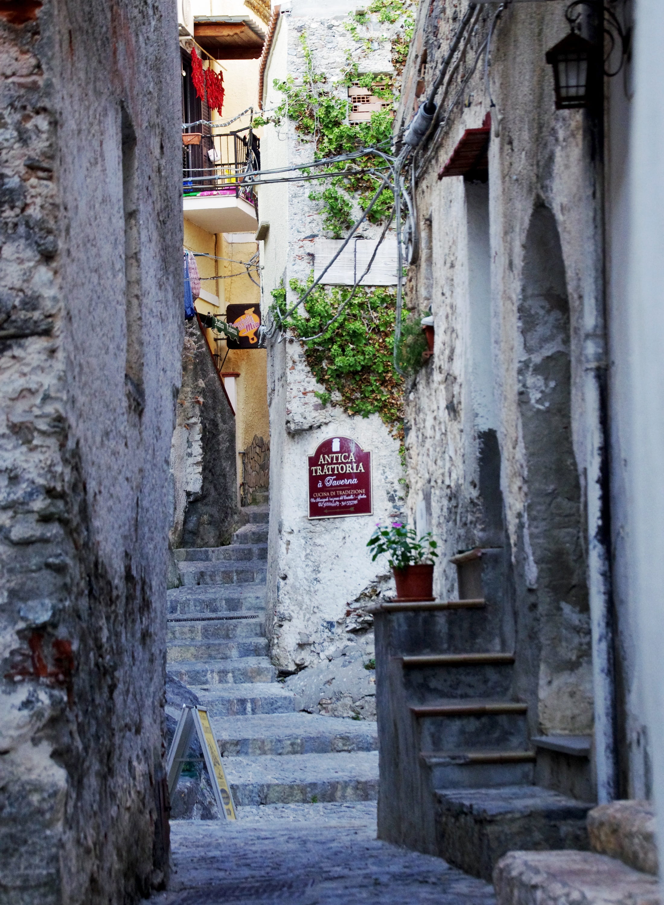 residential district, calabria, old, no people, stairs, house, building, walkway, old walls, old town, concrete, italy, old houses, gray, narrow, village, Phone HD Wallpaper