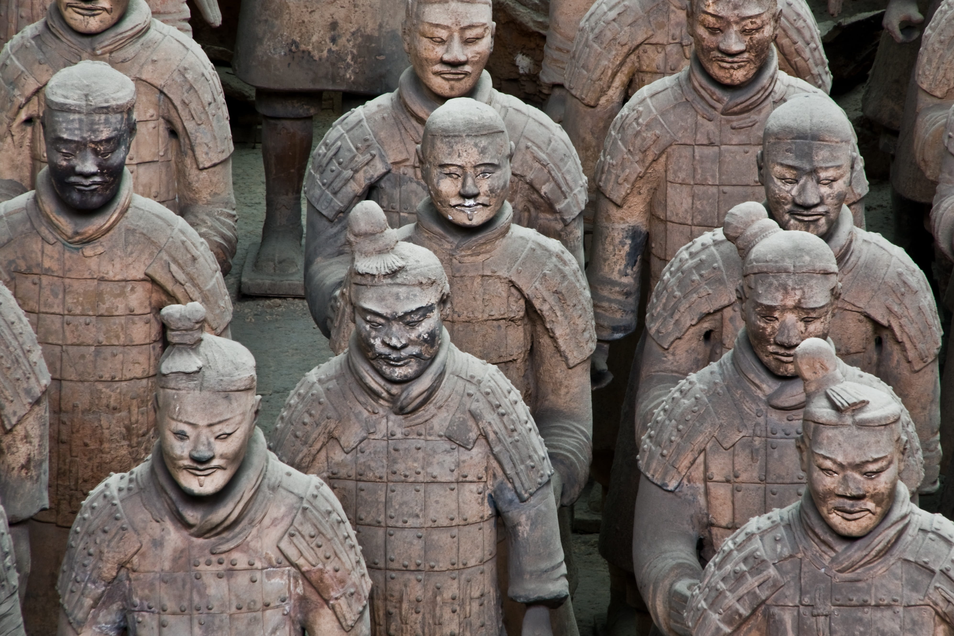 ancient, creativity, Soldier, male likeness, ancient civilization, human representation, 4K, belief, statue, no people, the past, built structure, architecture, HD Wallpaper