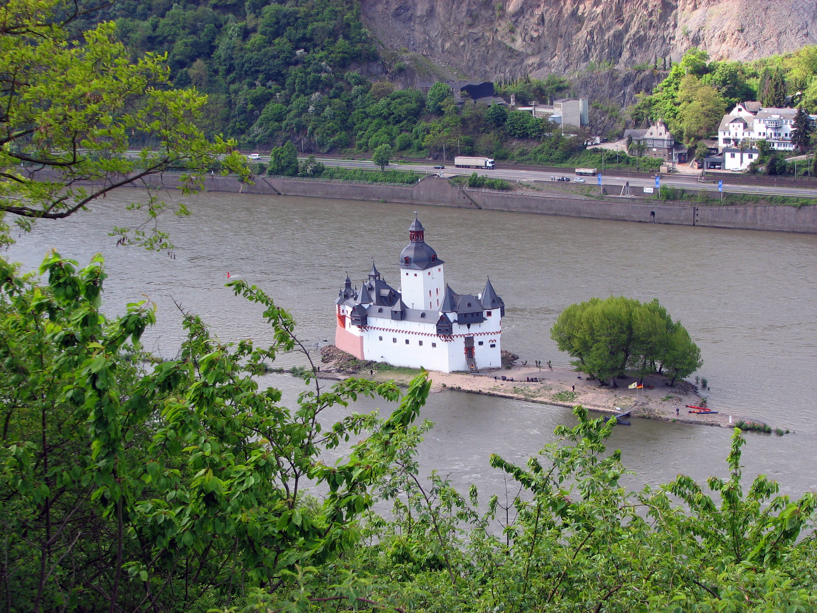 germany, no people, nature, pfalzgrafenstein, middle rhine, transportation, kaub, customs, beauty in nature, outdoors, 2K, river, architecture, built structure, HD Wallpaper