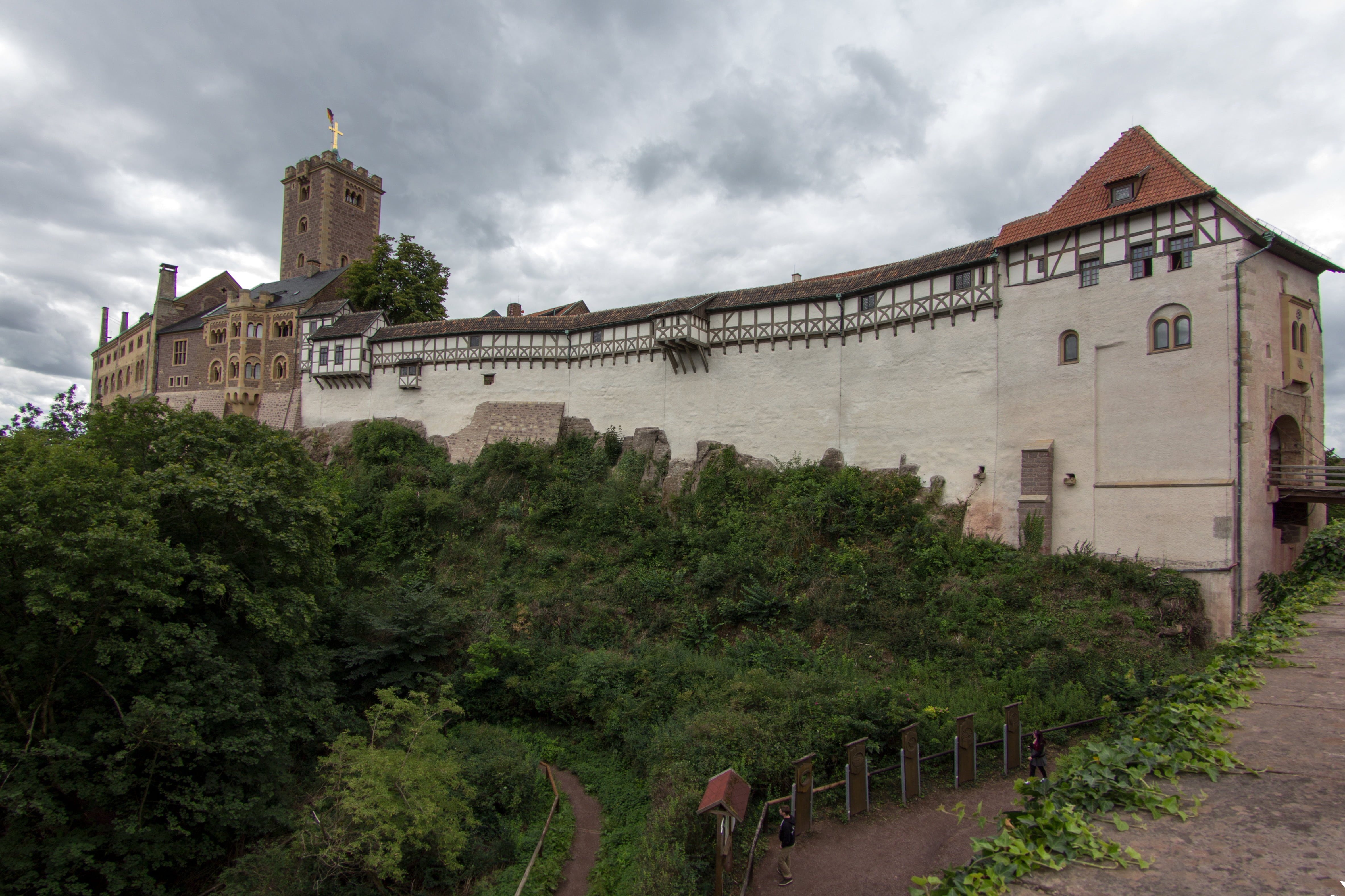 world heritage, travel destinations, castle, cultural heritage, eisenach, travel, place of worship, the past, wartburg castle, outdoors, sky, religion, HD Wallpaper