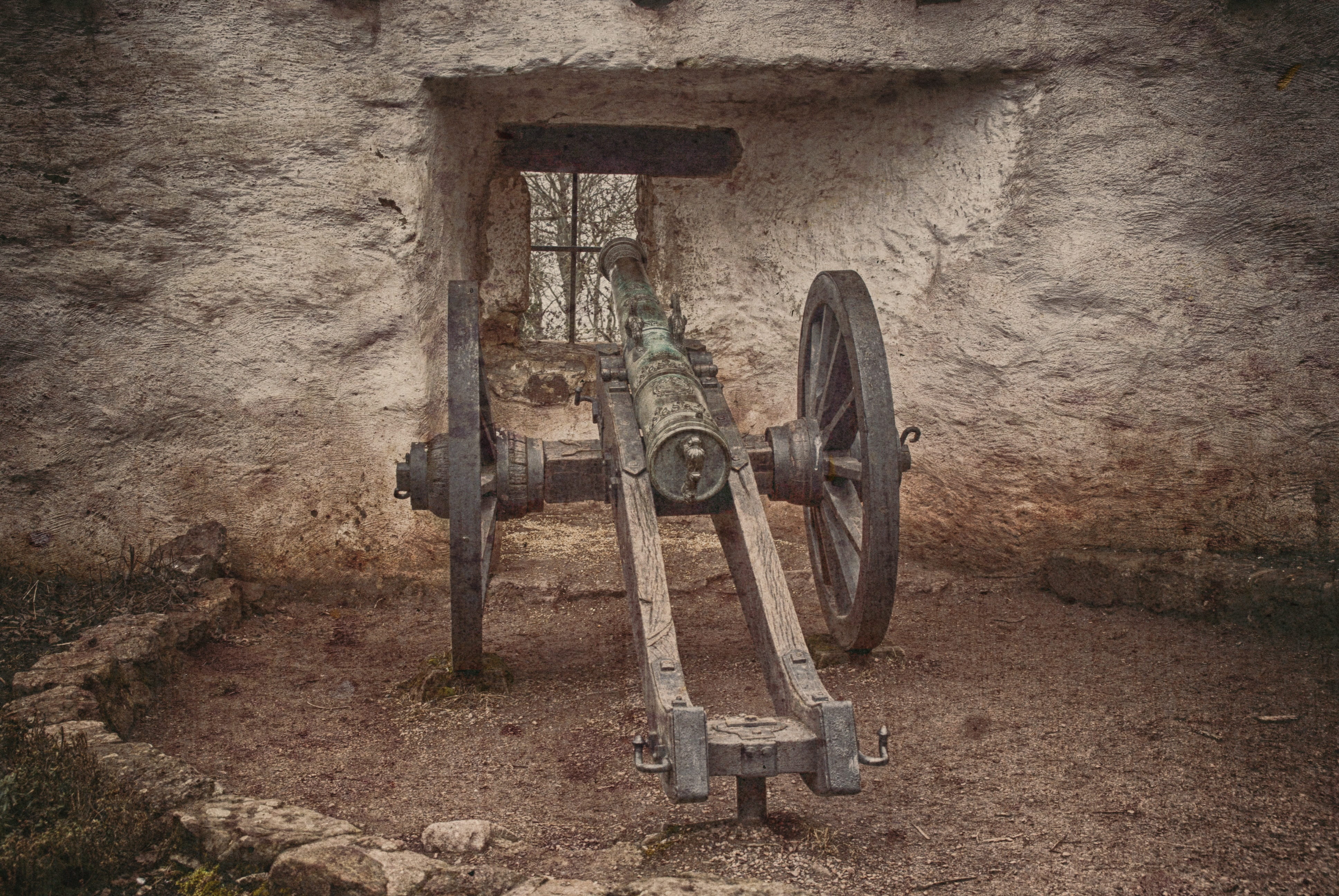 control, no people, fortress, old, wheel, wartburg castle, wall, dirt, wall - building feature, weathered, eisenach, gun, built structure, thuringia germany, HD Wallpaper