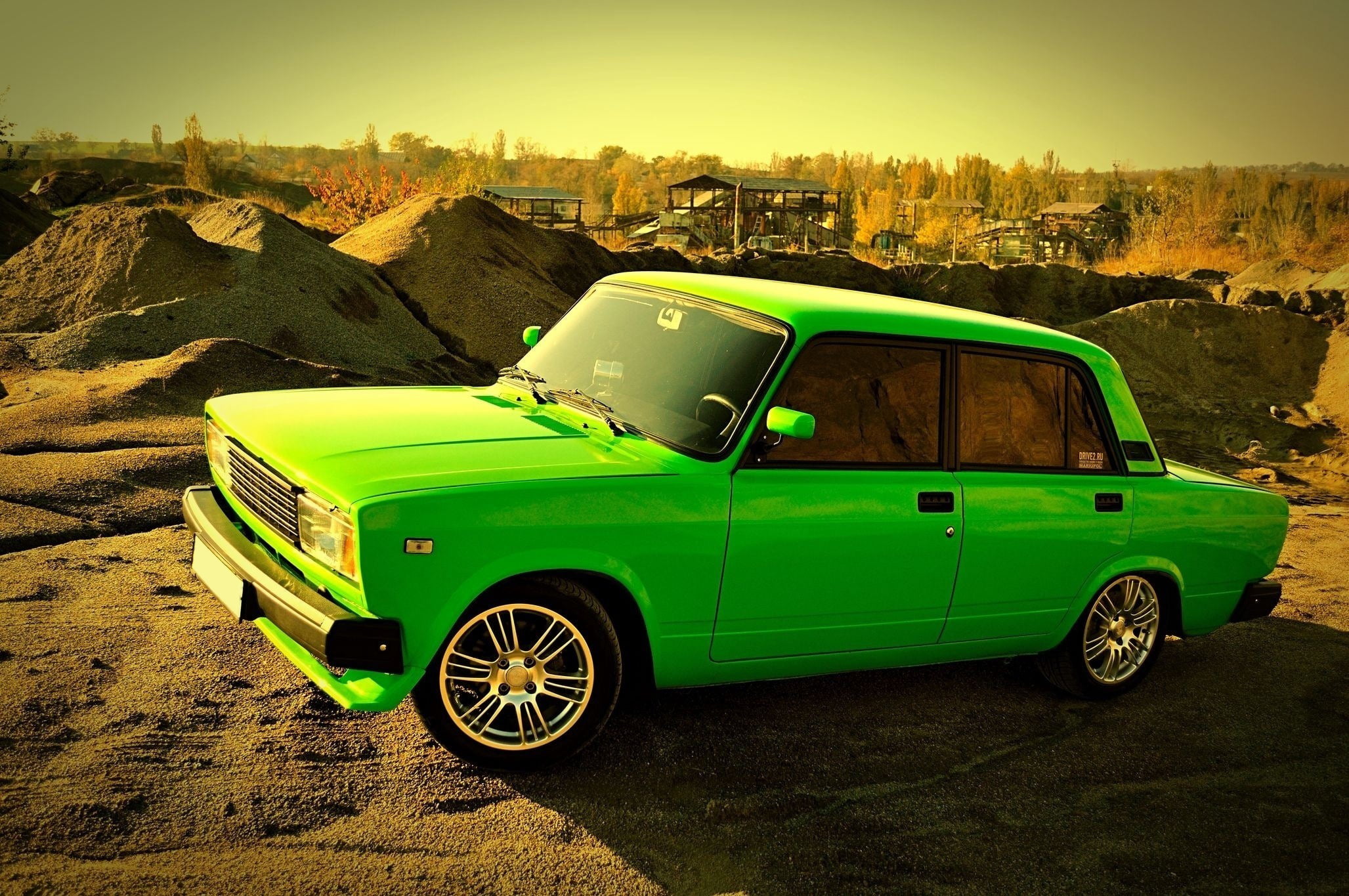 Forest, antique, transportation, street, Lada, tire, old-fashioned, car, nature, chrome, green, Auto, Sand, day, mode of transportation, city, pick-up Truck, HD Wallpaper