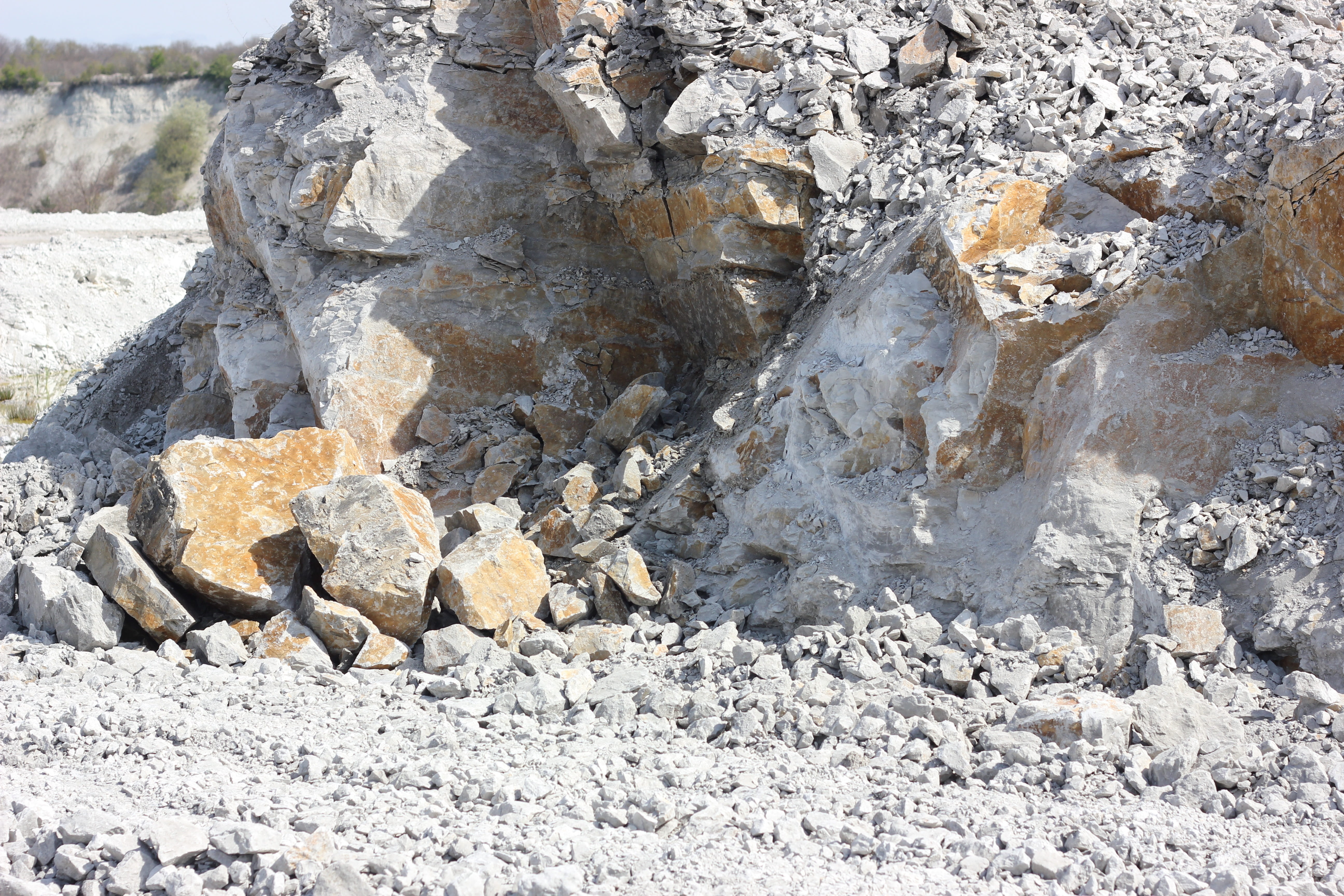 stone - object, crystal, 5K, rock crash, Stone, nature, sunlight, slope, field, beauty in nature, land, boulders, rock formation, Scree, Quarry, rock masses, HD Wallpaper