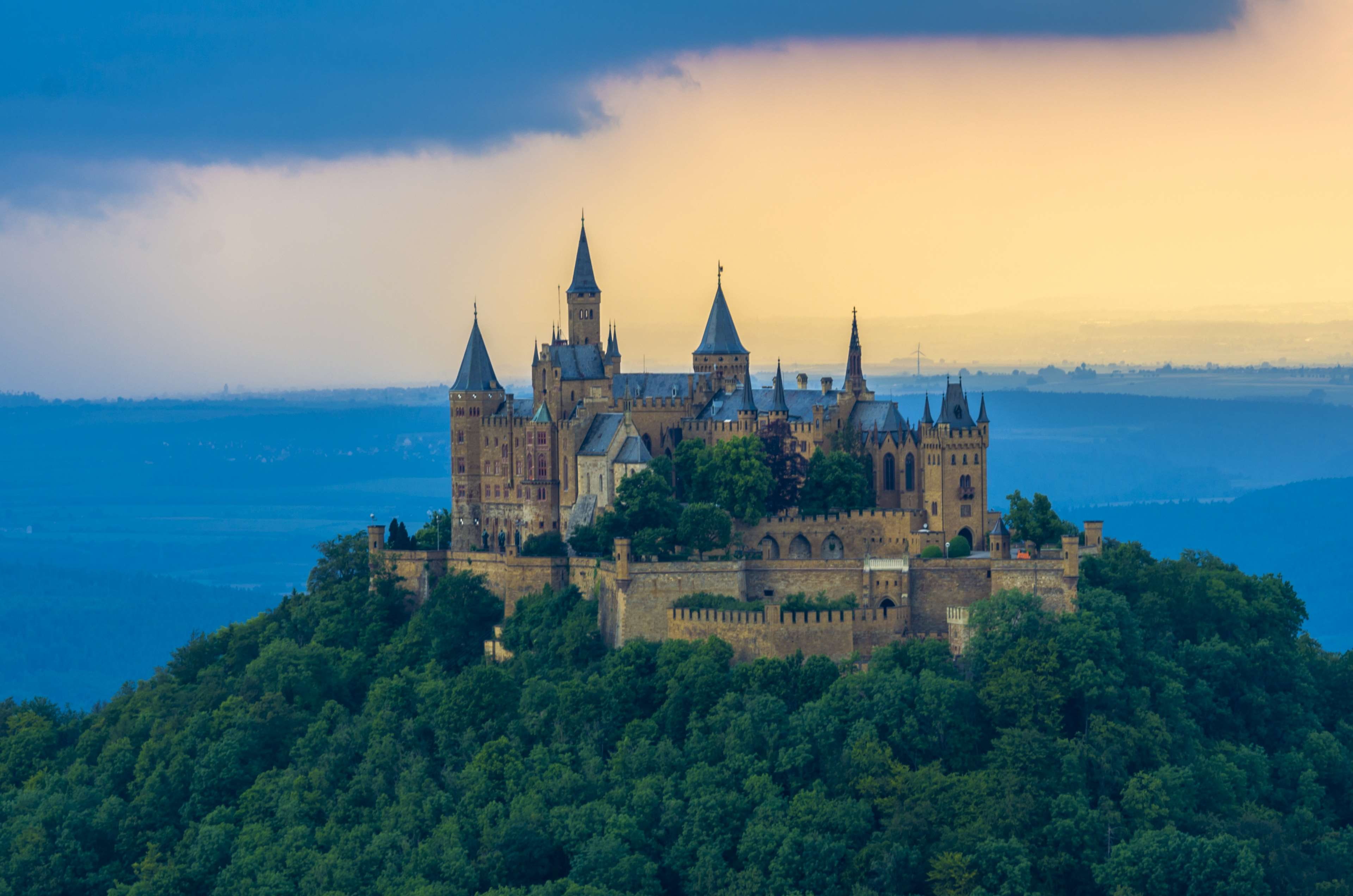 no people, burg hohenzollern, outdoors, 4K, built structure, spirituality, castle, stronghold, religion, nature, heritage, building, germany, travel destinations, HD Wallpaper