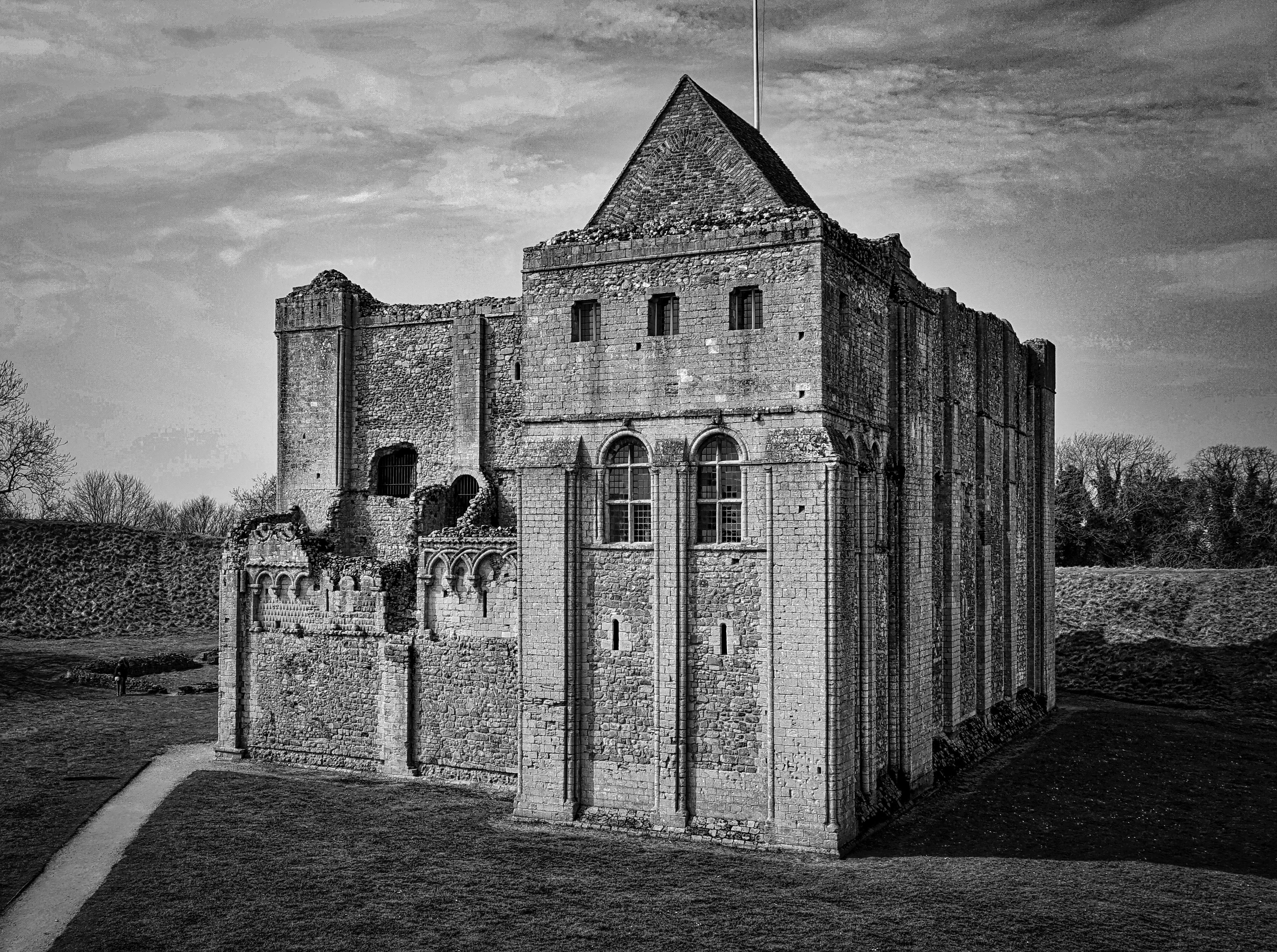 religion, the past, history, building exterior, citadel, tower, keep, sky, bastion, old, real people, window, medieval, outdoors, 4K, house, fortress, HD Wallpaper