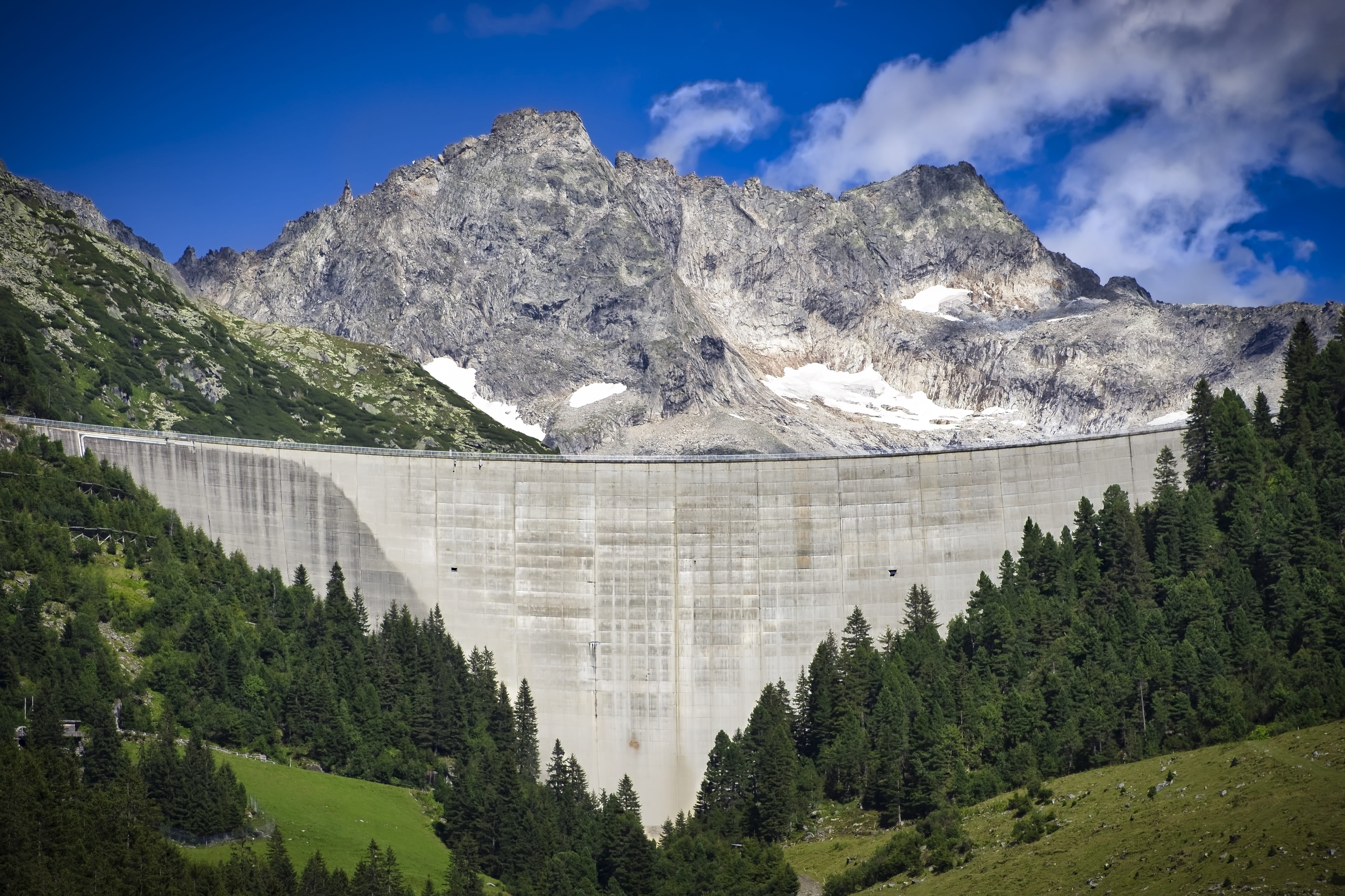 environment, built structure, environmental conservation, alpine, zillergurnd, hydroelectric power, mountains, sky, scenics - nature, zillertal, summer, HD Wallpaper