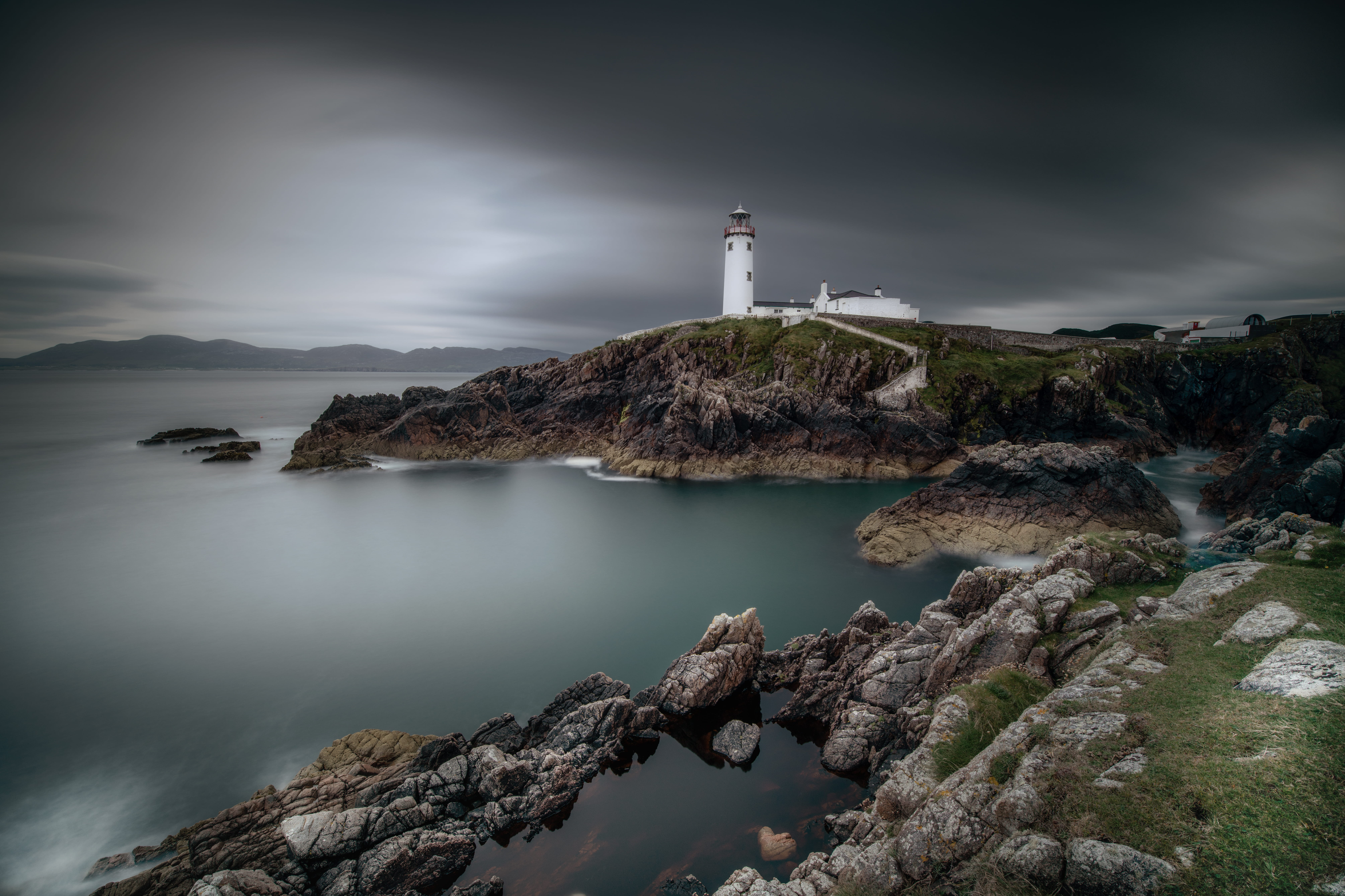 coastline, cliff, rock - Object, landscape, scenics, nature, light, coast, lighting Equipment, water, architecture, long exposure, travel, outdoors, famous Place, HD Wallpaper