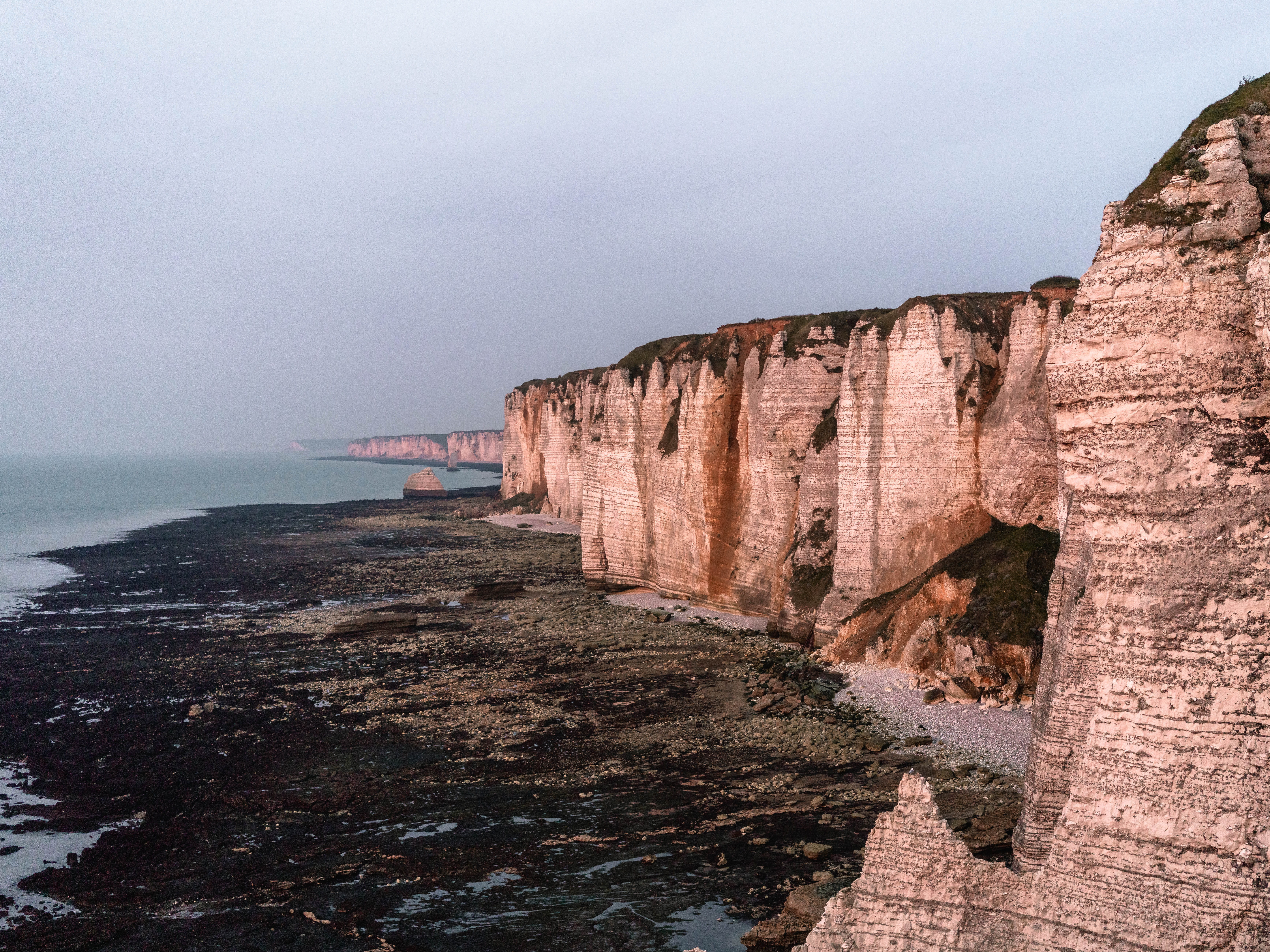 rock - object, cliff, cliffside, travel destinations, daylight, sea, rocky, sky, horizon over water, near, tourism, landscape, water, nature, beach, rock, HD Wallpaper