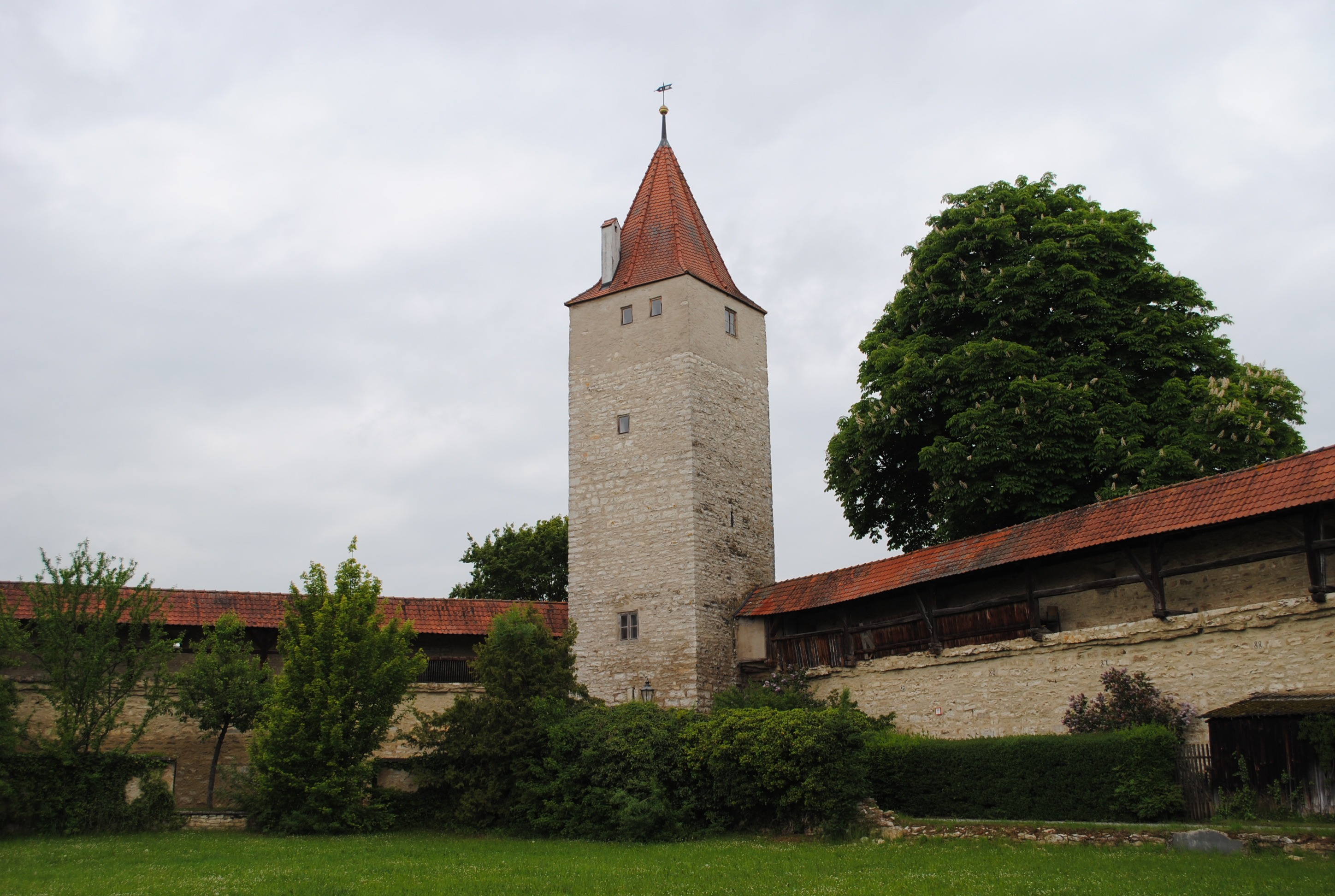 2K, religion, tree, altmühl valley, tower, the past, sky, berching, belief, outdoors, history, bavaria, architecture, spire, day, built structure, building exterior, HD Wallpaper