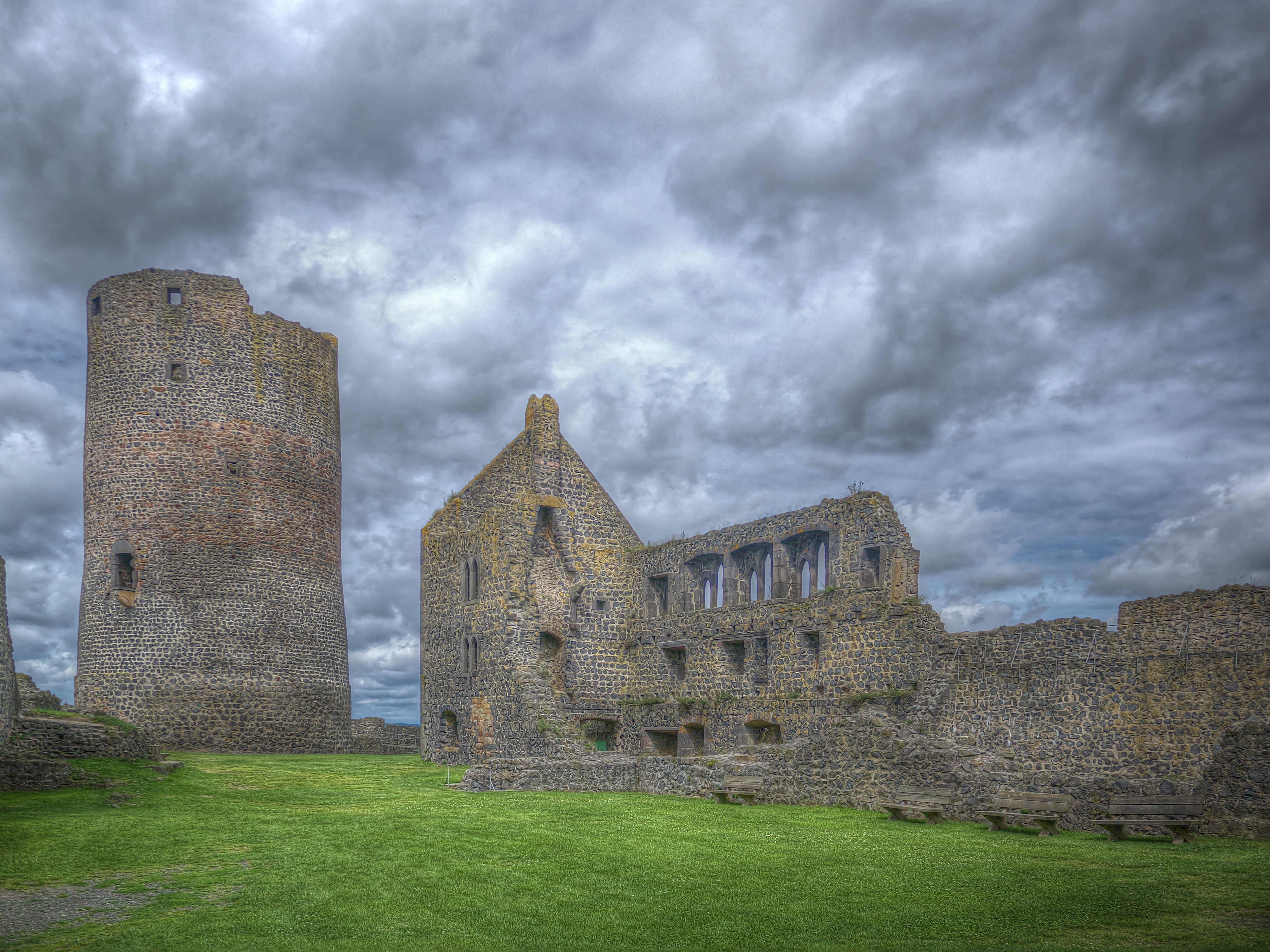 fortress, built structure, nature, fortress mountain, knights castle, cloud - sky, grass, building exterior, the past, towers, plant, no people, sky, building, HD Wallpaper