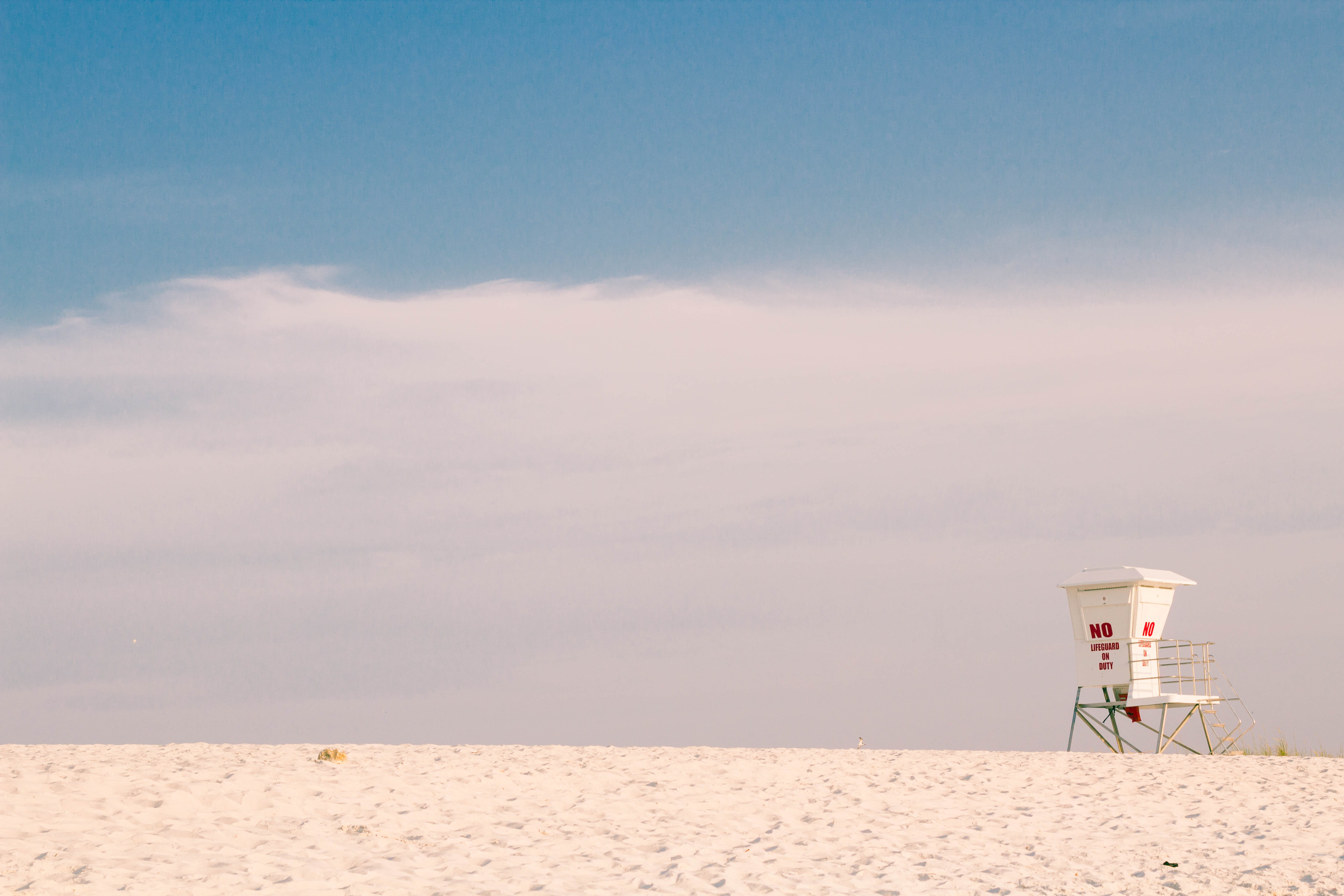 photography, building exterior, life guard, man made structure, no people, sky, beauty in nature, ocean, tranquility, safety, lifeguard, cloud - sky, morning, HD Wallpaper