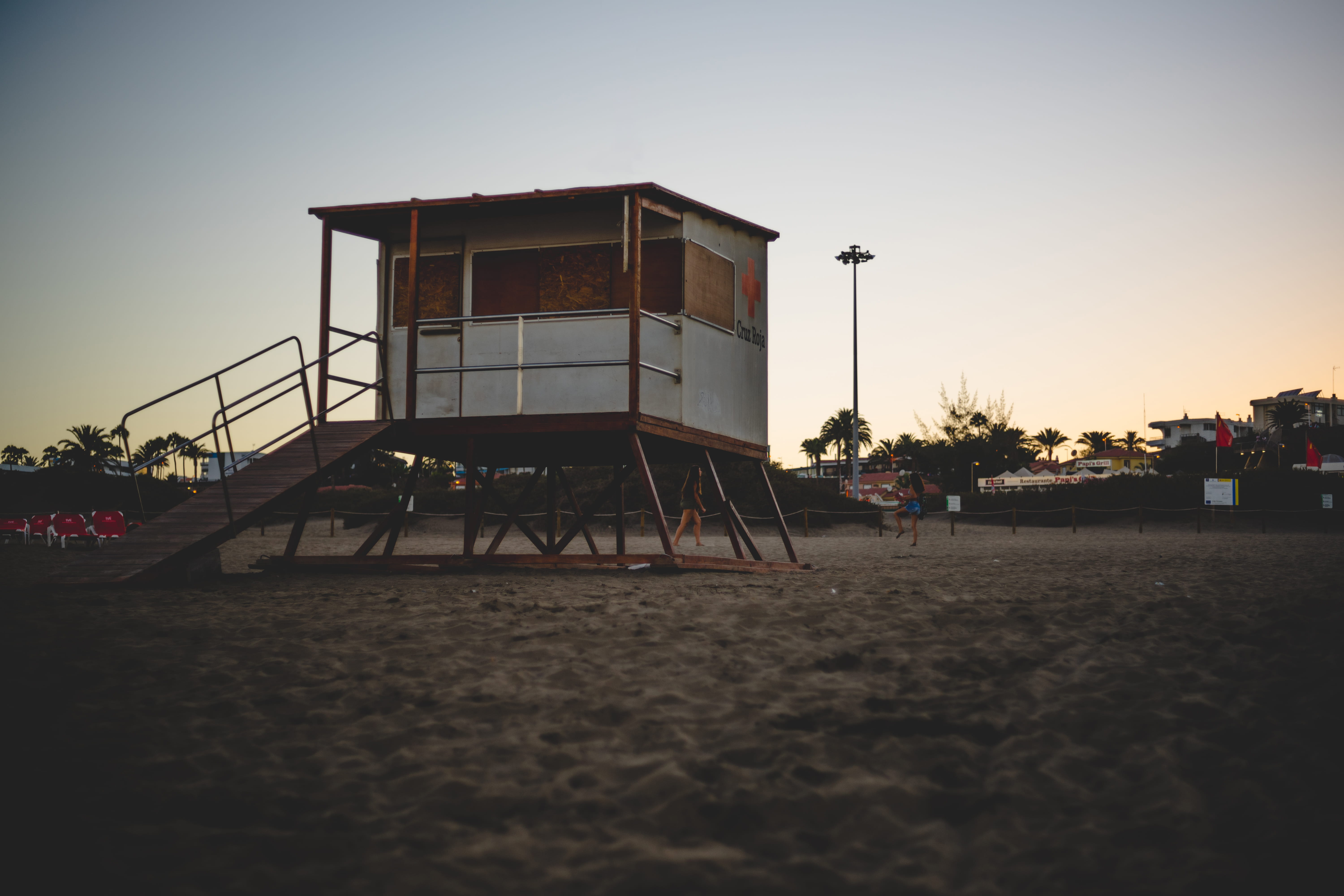 safety, absence, day, outdoors, beach, protection, built structure, spain, no people, rescue, land, night, ocean, security, man made structure, sand, life guard, HD Wallpaper