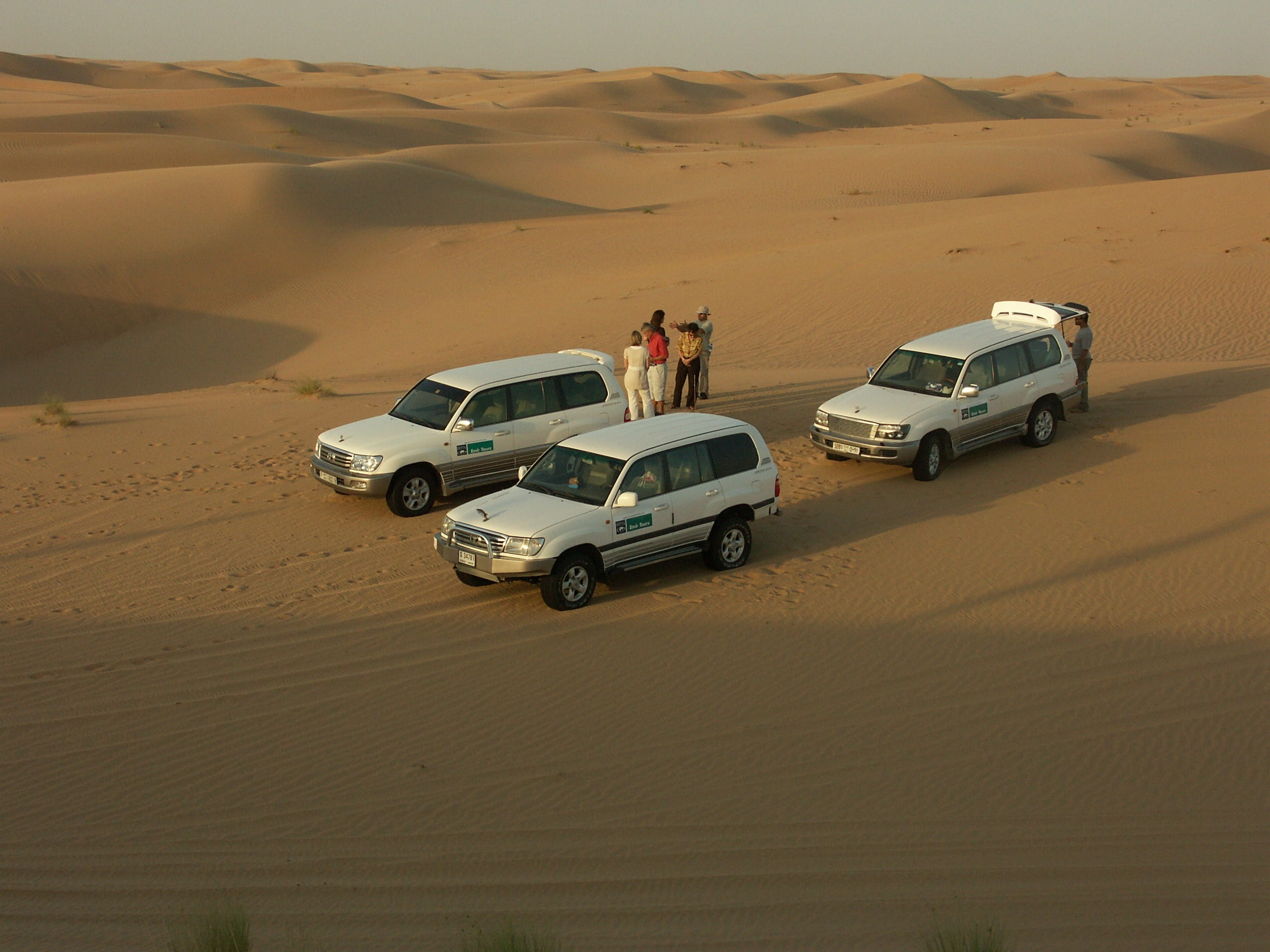 motor vehicle, travel, dunes, white, Desert, scenics - nature, arid climate, transportation, uae, Jeeps, car, field, driving, dubai, mode of transportation, HD Wallpaper