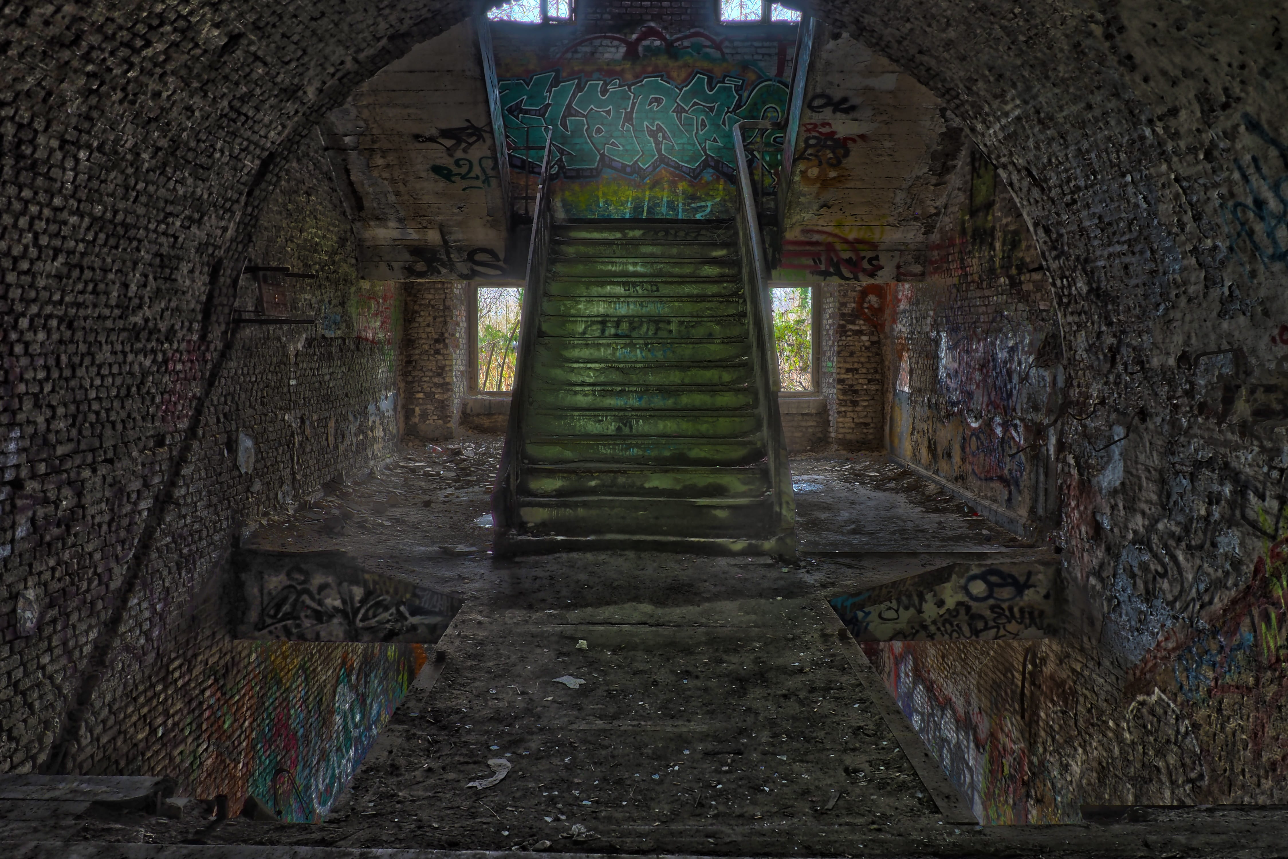 deterioration, ruin, the past, direction, the way forward, destruction, wall - building feature, gradually, arch, lapsed, architectural column, no people, HD Wallpaper
