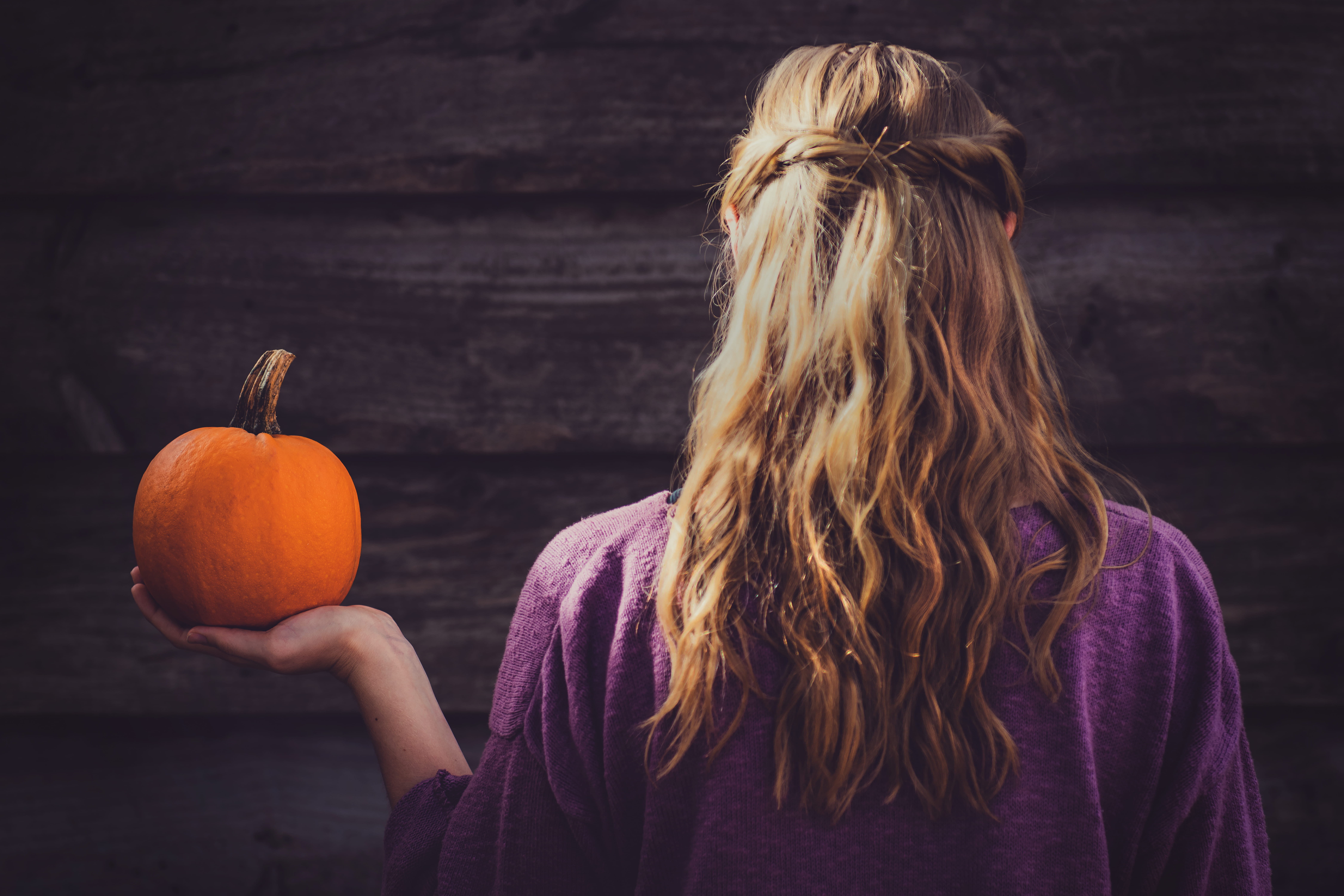 squash, blond hair, vegetable, avila valley barn, pumpkin, women, healthy eating, san luis obispo, real people, casual clothing, fall, woman, holding, person, HD Wallpaper