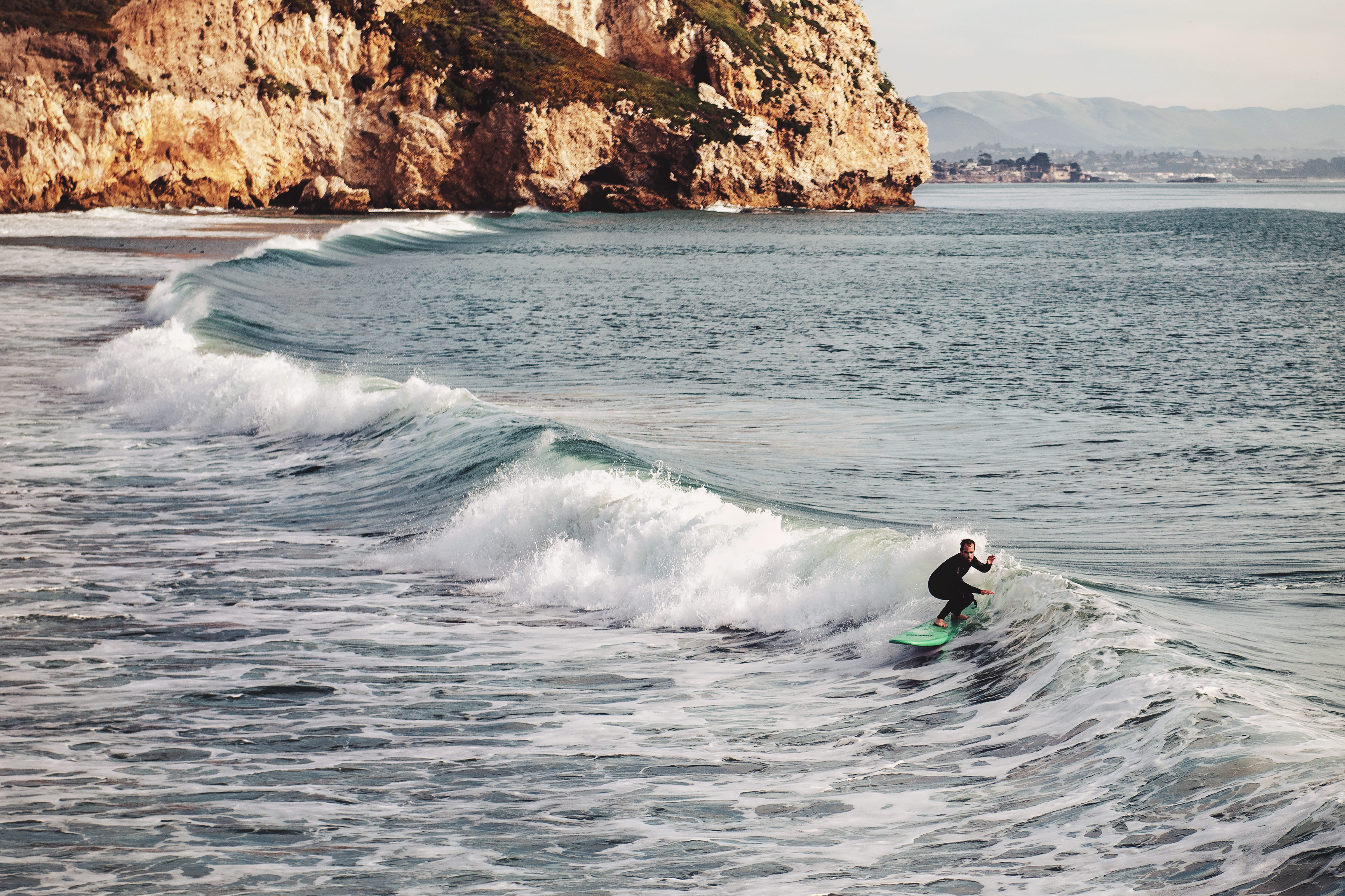 beauty in nature, beach, real people, 8K, california, person, daytime, human, scenics - nature, coast, surfing, water, aquatic sport, one person, nature, HD Wallpaper