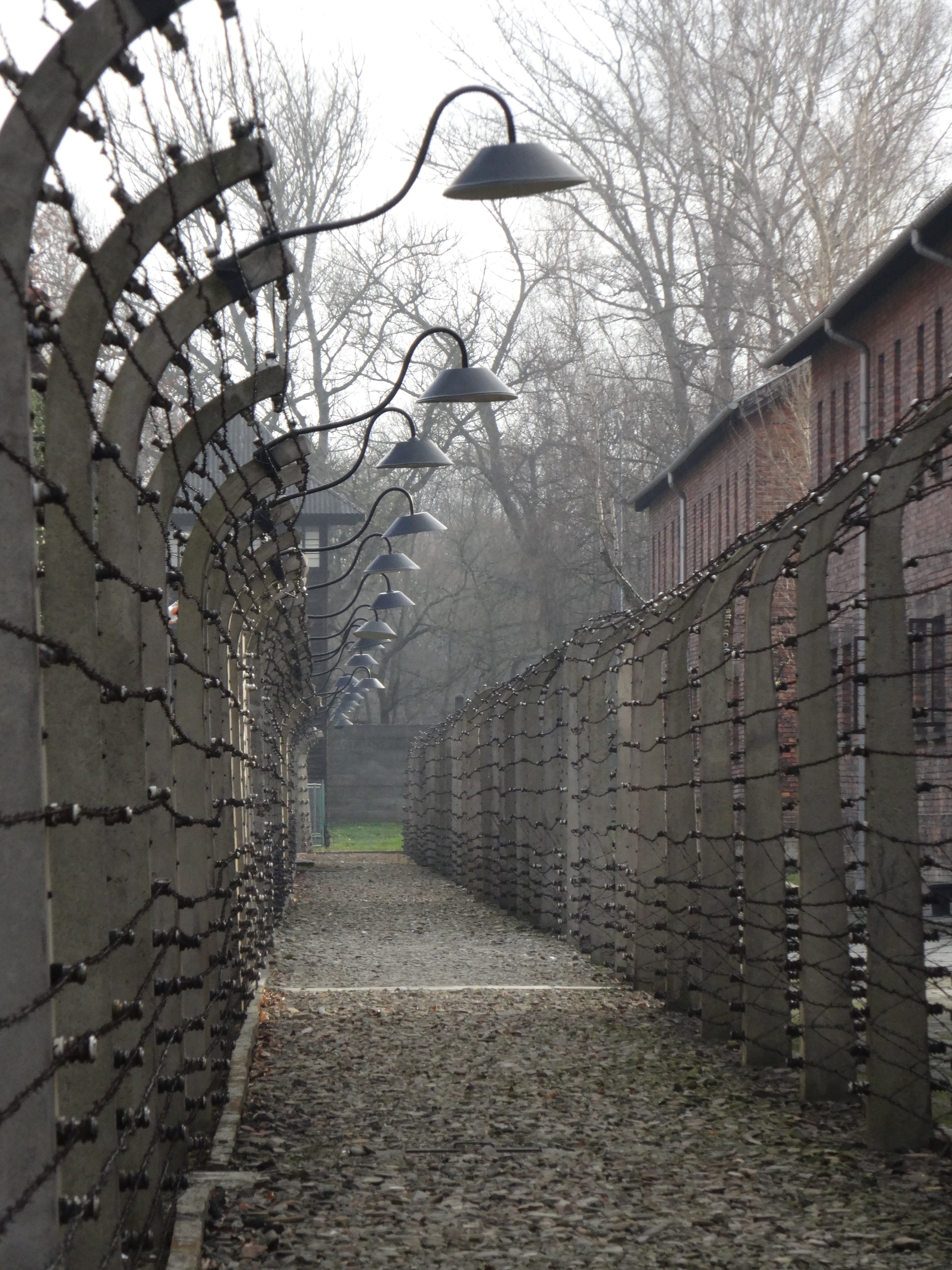 direction, outdoors, auschwitz, building exterior, no people, alley, cap, concentration, the museum, history, architecture, street, building, the way forward, Phone HD Wallpaper