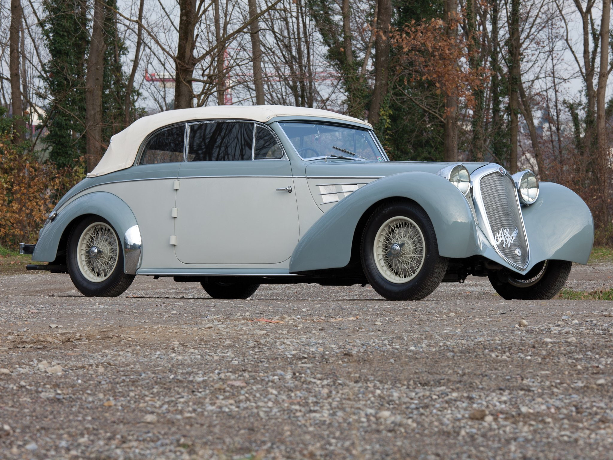 cabriolet, romeo, retro, 1080P, alfa, gebruder, 1939, 913014, 2500, tuscher, 6 c, HD Wallpaper