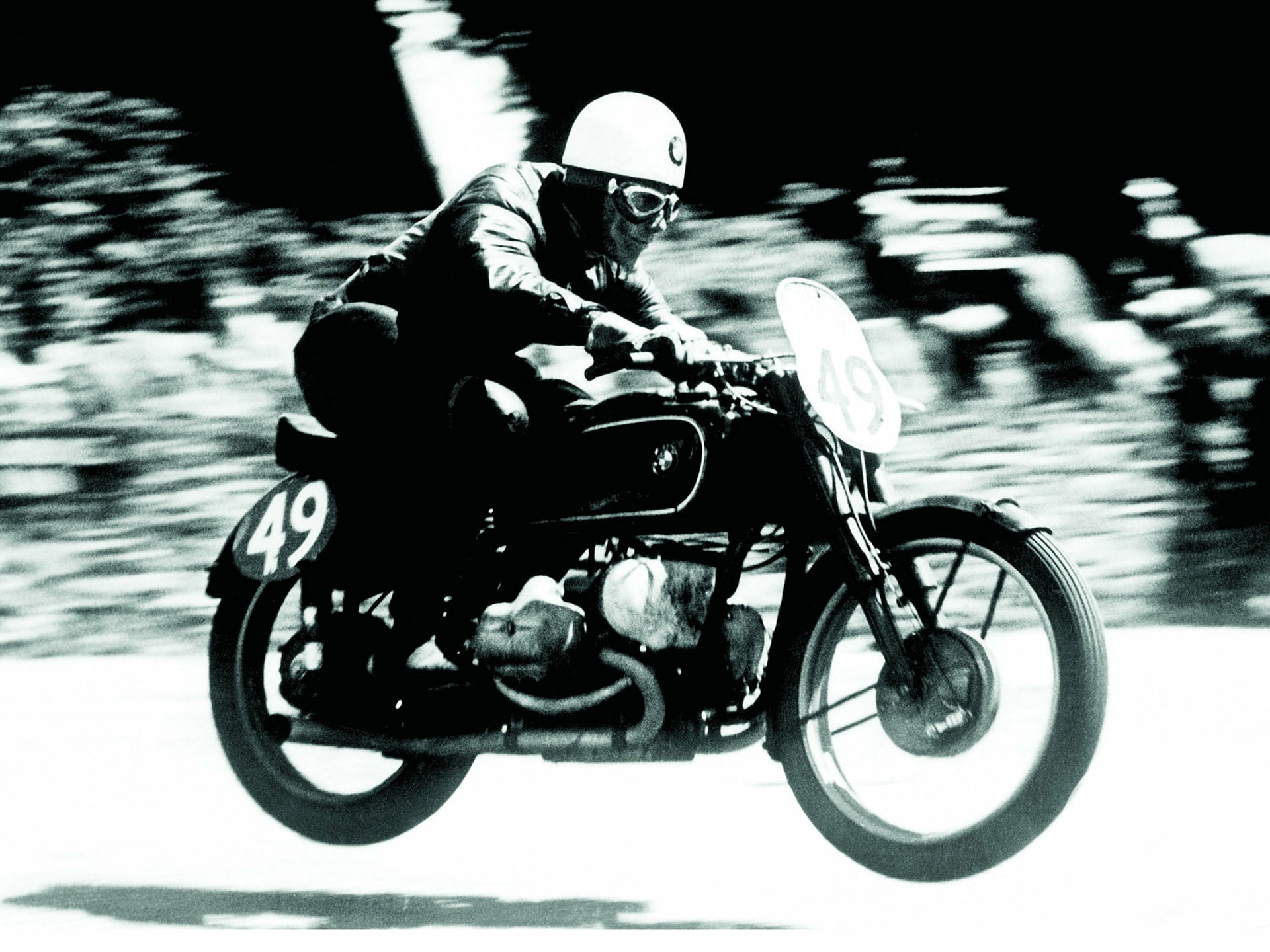 motorcycles, winner, TT, BMW, hd, senior, Meir, white, black and white, 1080P, 1939, black, art, HD Wallpaper