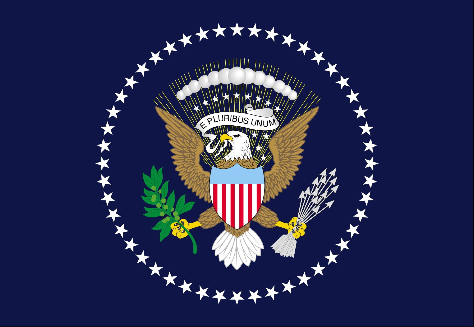 1080P, flag, presidential, 1945 svg, 2000px us, HD Wallpaper