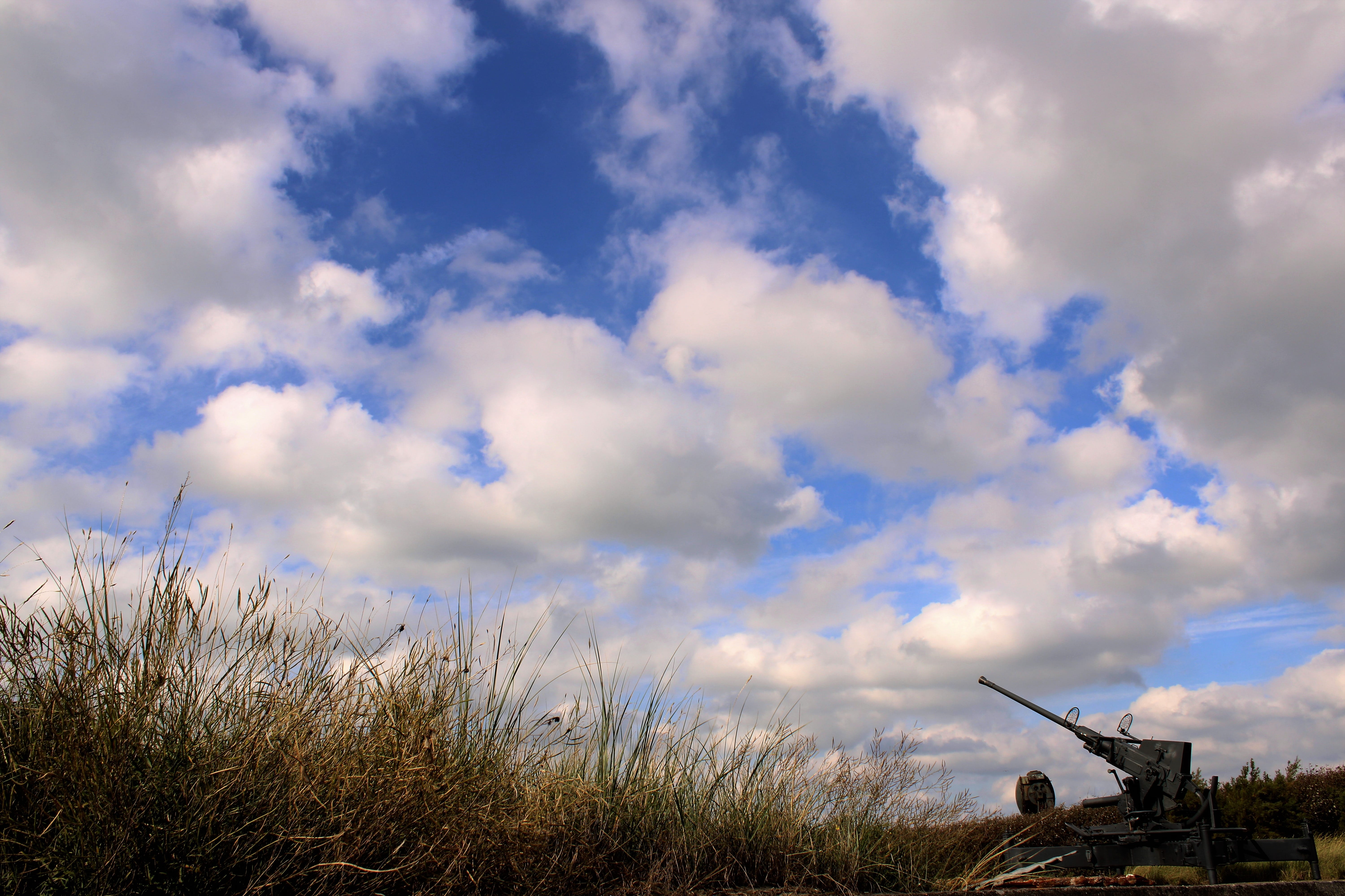 bunker, cloud - sky, 5K, history, no people, non-urban scene, historically, technology, day, world war, nature, monument, tourism, environment, raversyde atlantikwall, HD Wallpaper